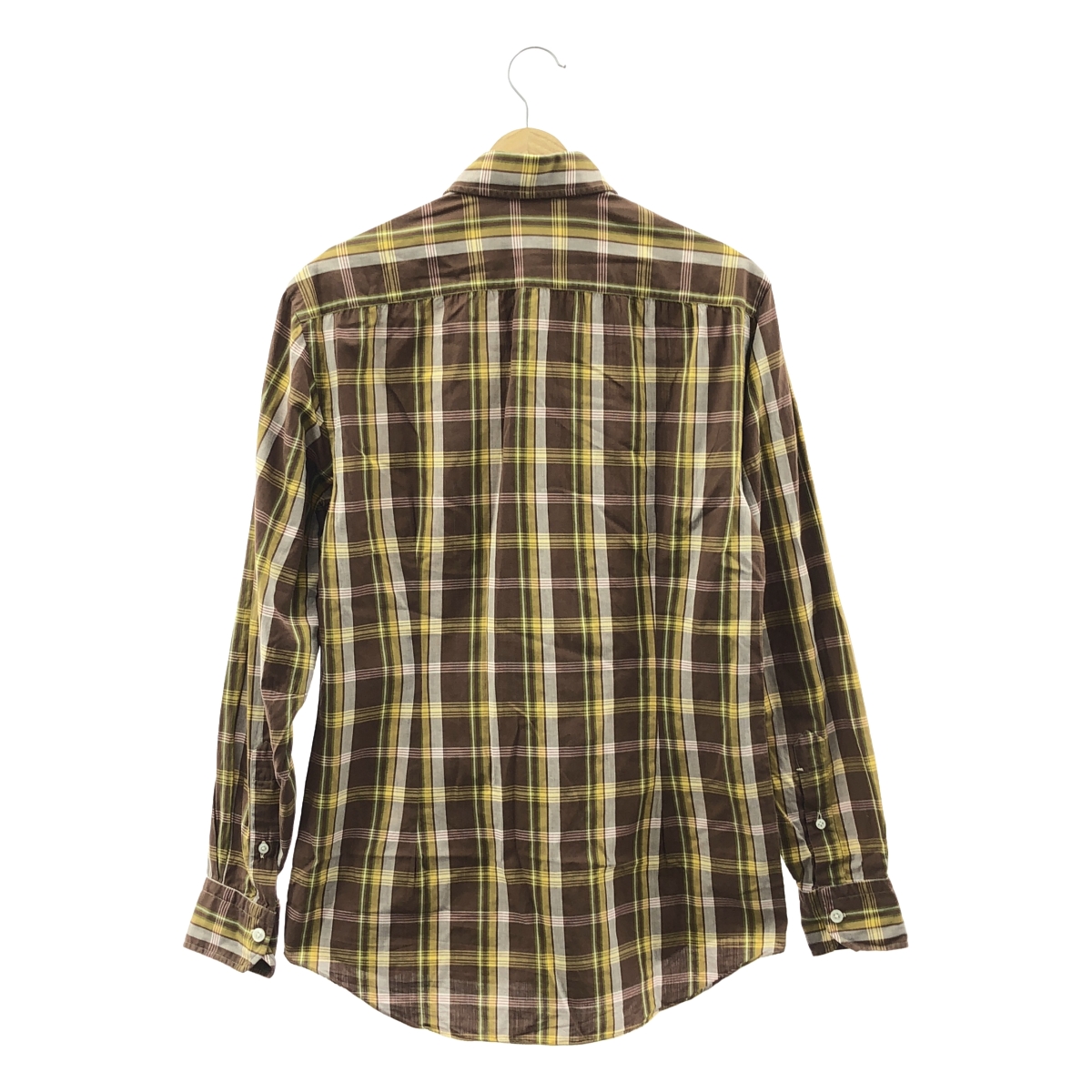 Salvatore Piccolo / サルバトーレピッコロ ホリゾンタルカラー コットン チェック シャツ