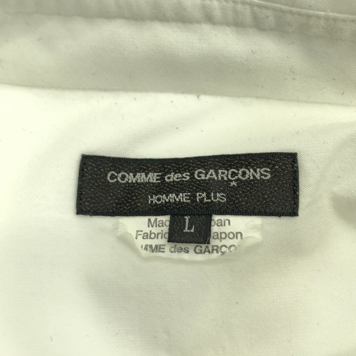 COMME des GARCONS HOMME PLUS / コムデギャルソンオムプリュス ポリエステル縮絨 レギュラーカラーシャツ