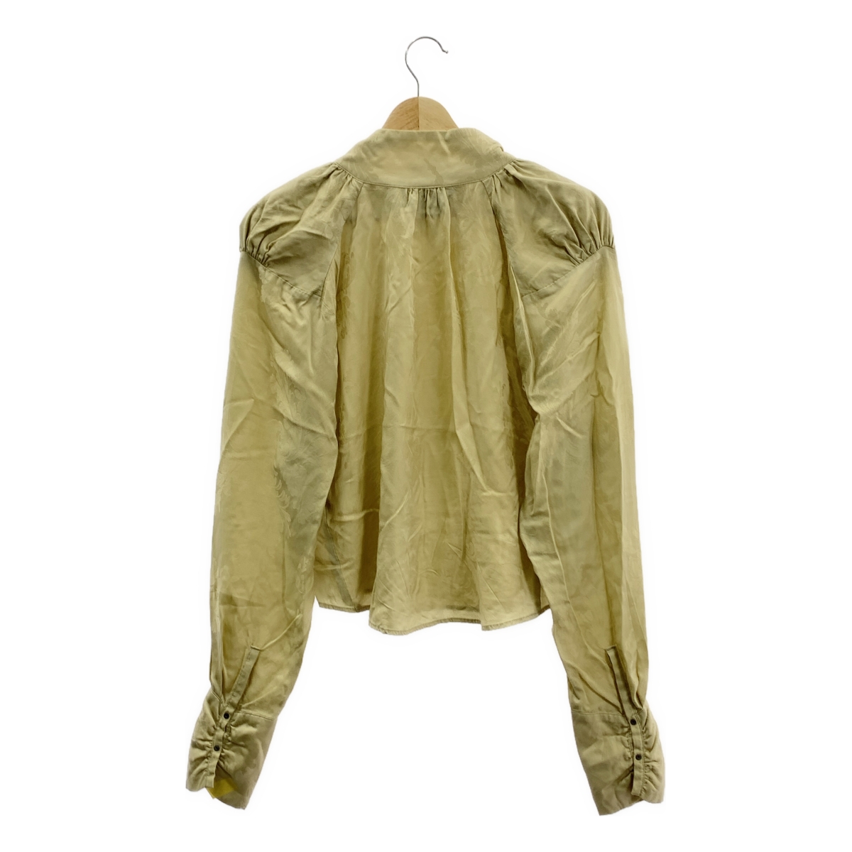 PHOTOCOPIEU / フォトコピュー ボトルネック ジャガード ギャザー ブラウス