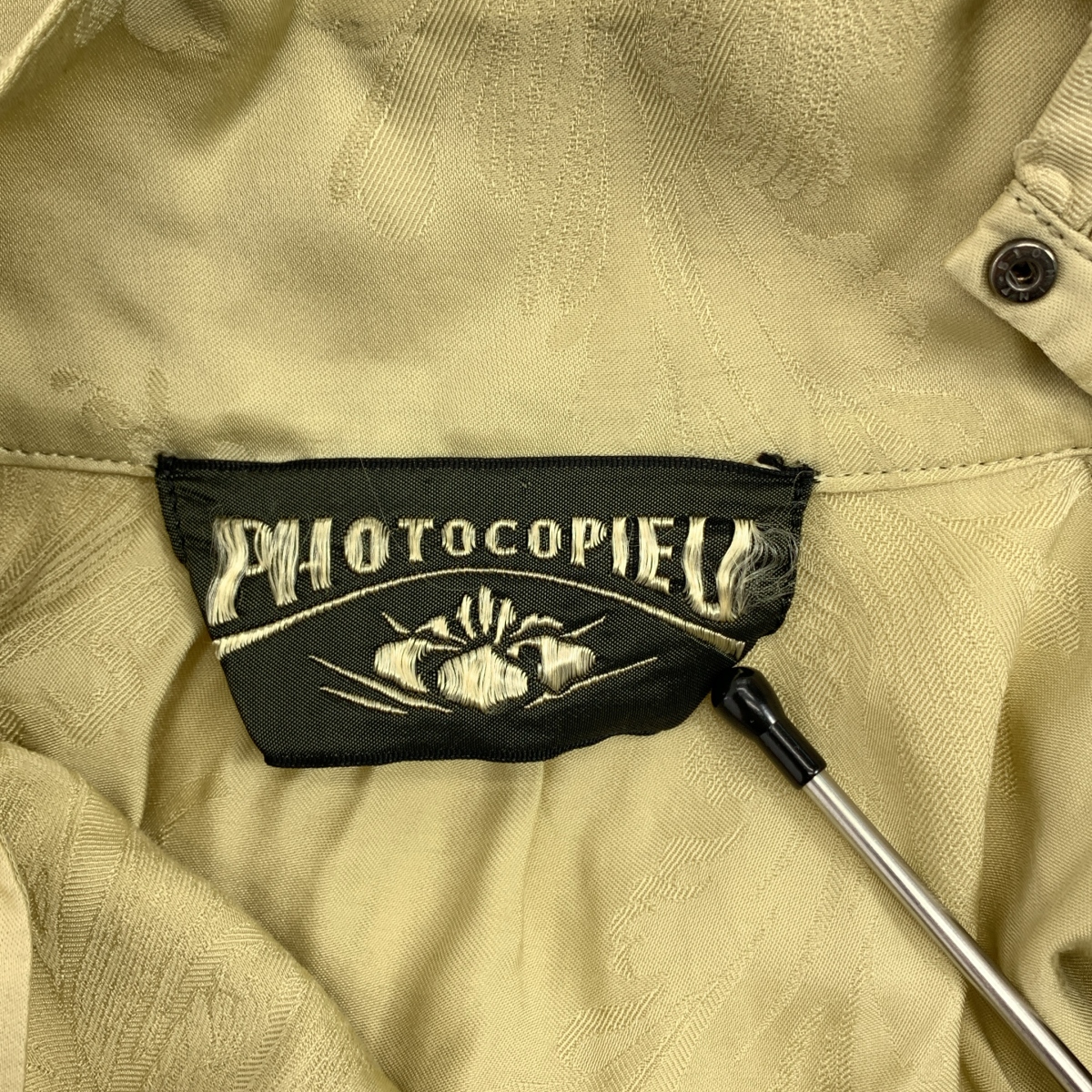 PHOTOCOPIEU / フォトコピュー ボトルネック ジャガード ギャザー ブラウス