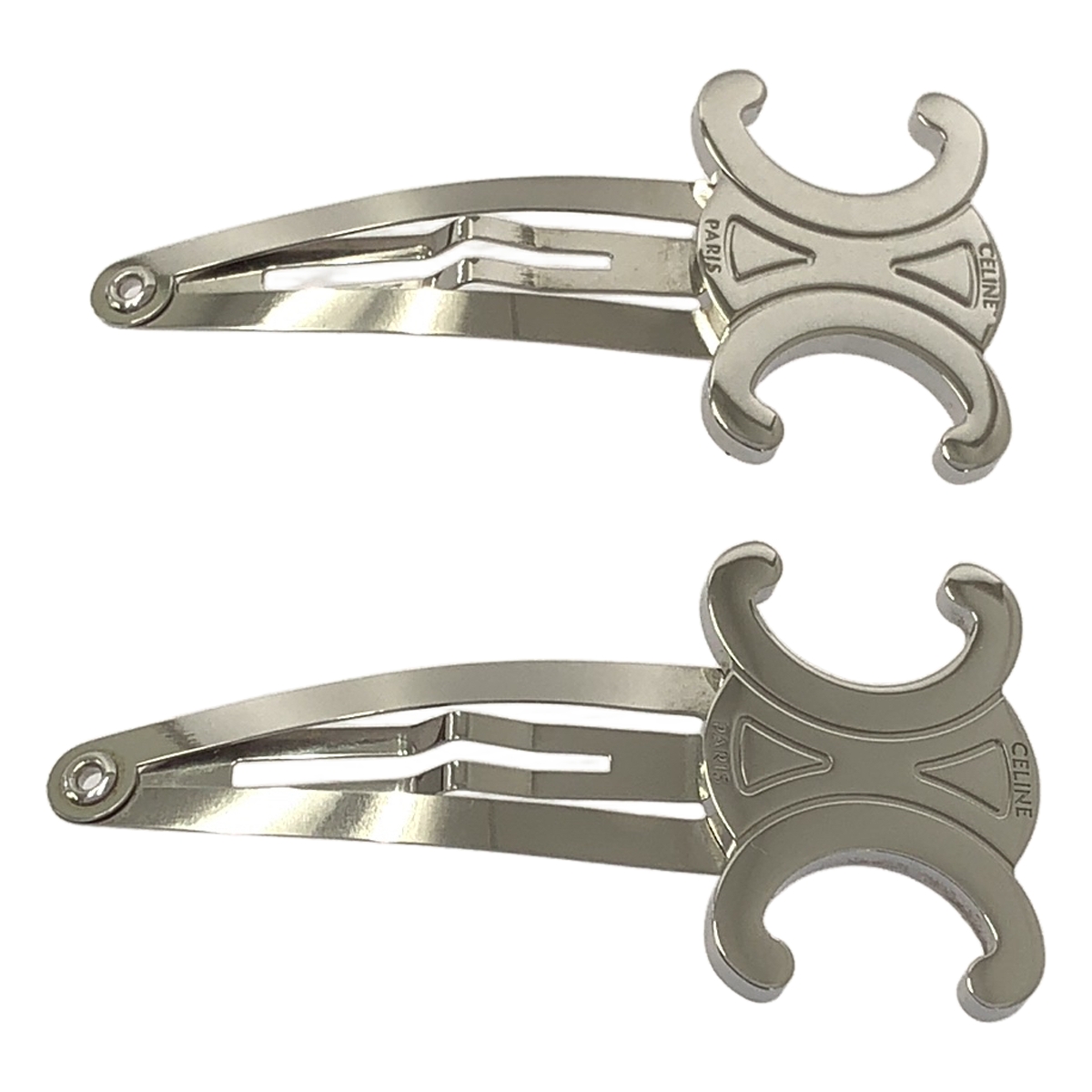 CELINE / セリーヌ トリオンフ スナップ ヘアクリップ 2本セット