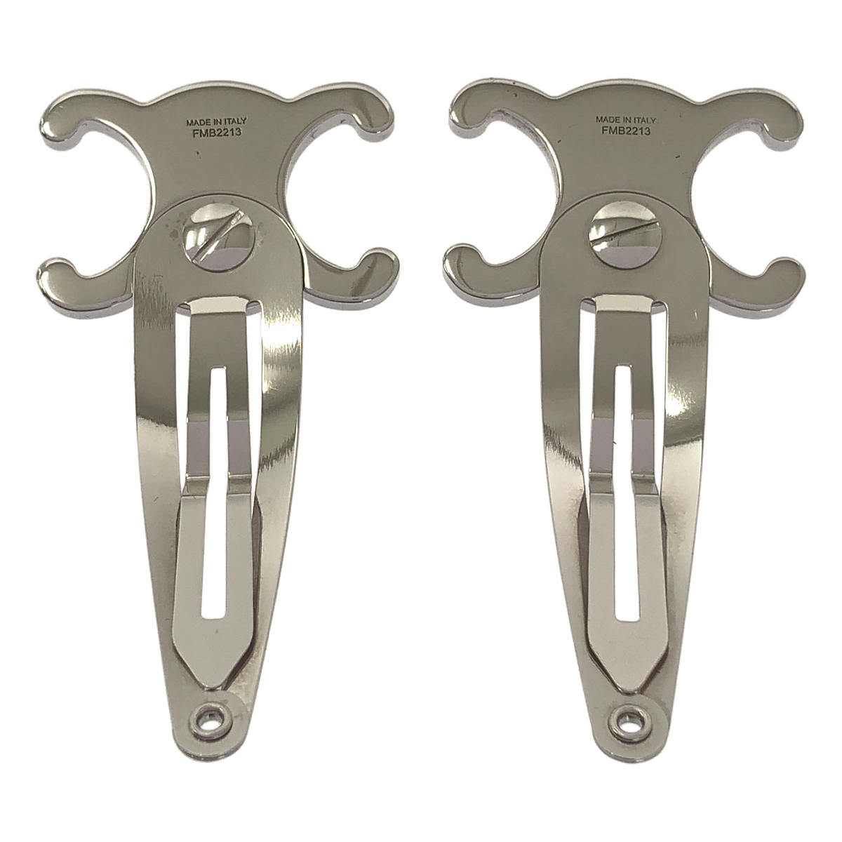 CELINE / セリーヌ トリオンフ スナップ ヘアクリップ 2本セット