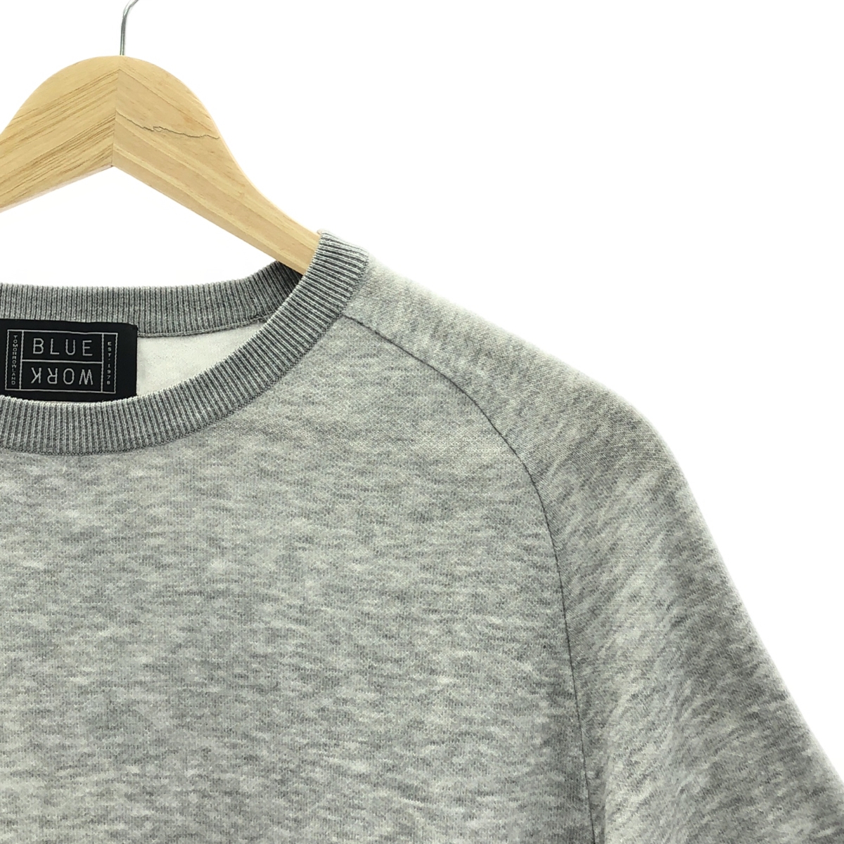 Tomorrowland BLUE WORK / トゥモローランドブルーワーク コットン クルーネック 半袖 スウェット