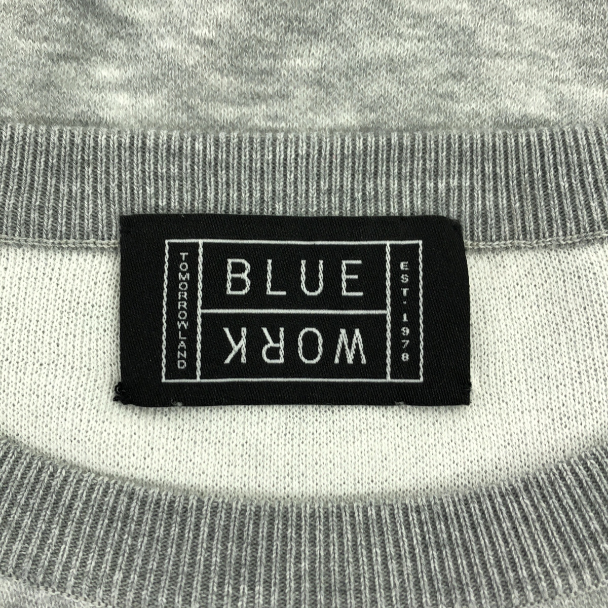 Tomorrowland BLUE WORK / トゥモローランドブルーワーク コットン クルーネック 半袖 スウェット