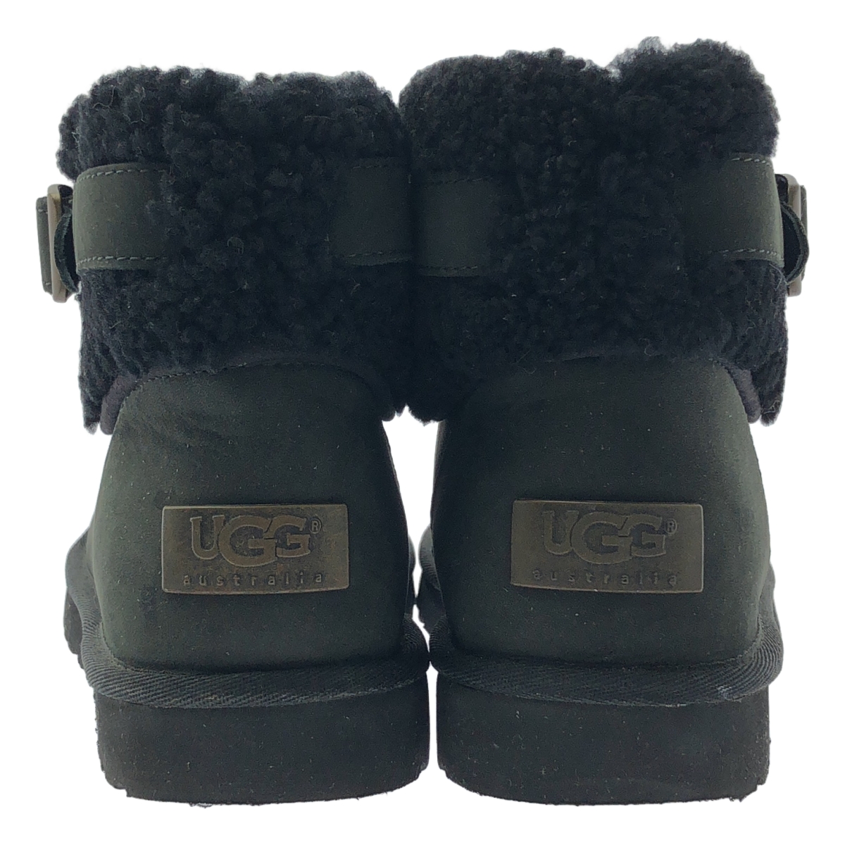 UGG / アグ スエード バックル ファー ムートンブーツ