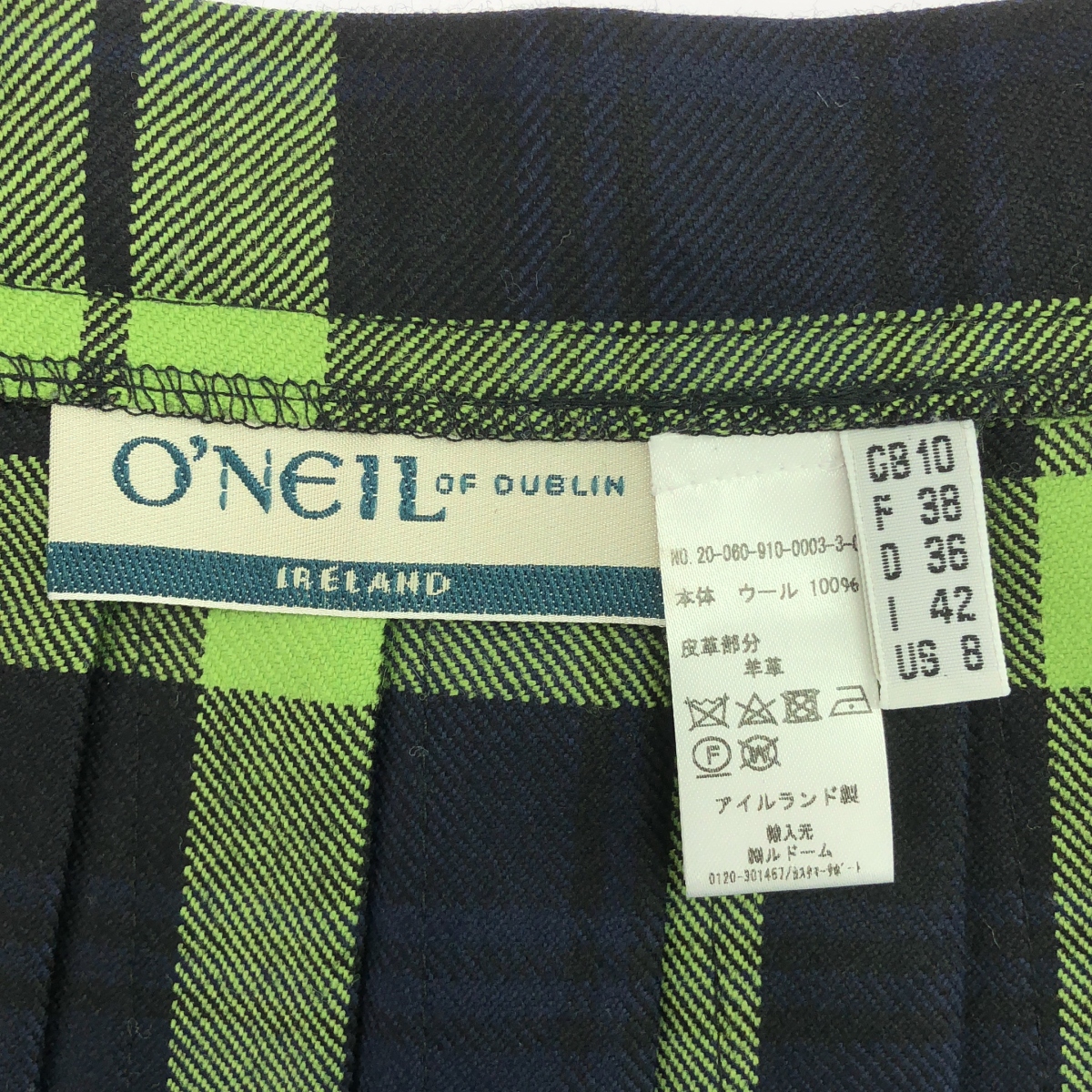 O'NEIL OF DUBLIN / オニールオブダブリン コンビネーション クラシック キルト スカート