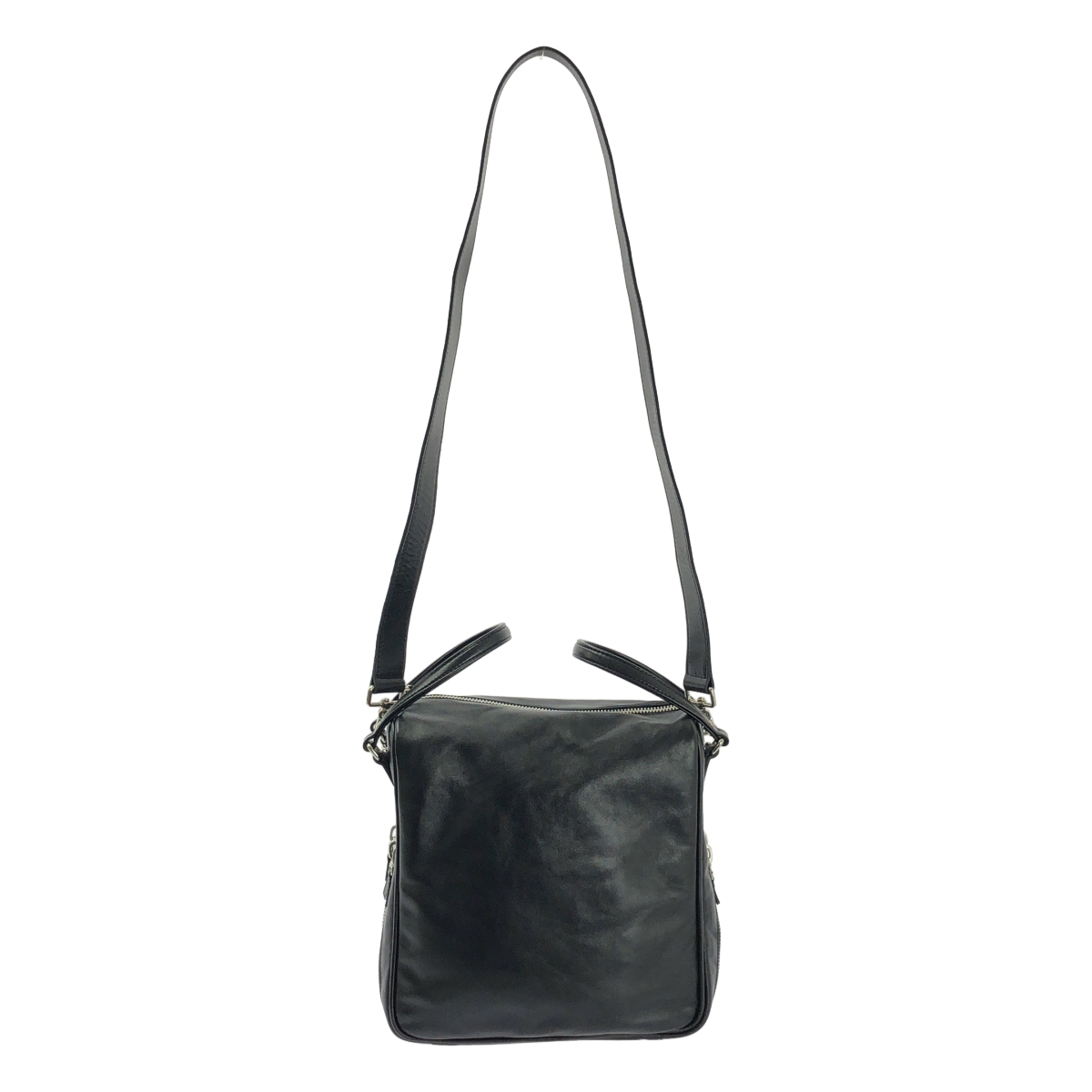 JACQUES LE CORRE / ジャックルコー レザー ジップ 2way スクエア ショルダーバッグ