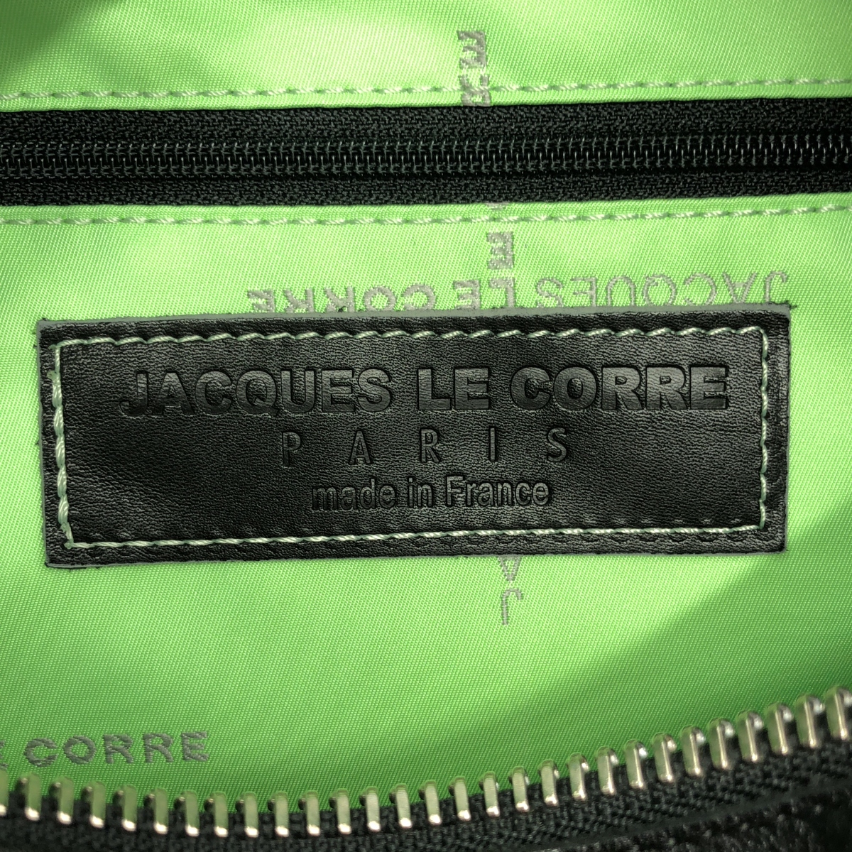 JACQUES LE CORRE / ジャックルコー レザー ジップ 2way スクエア ショルダーバッグ