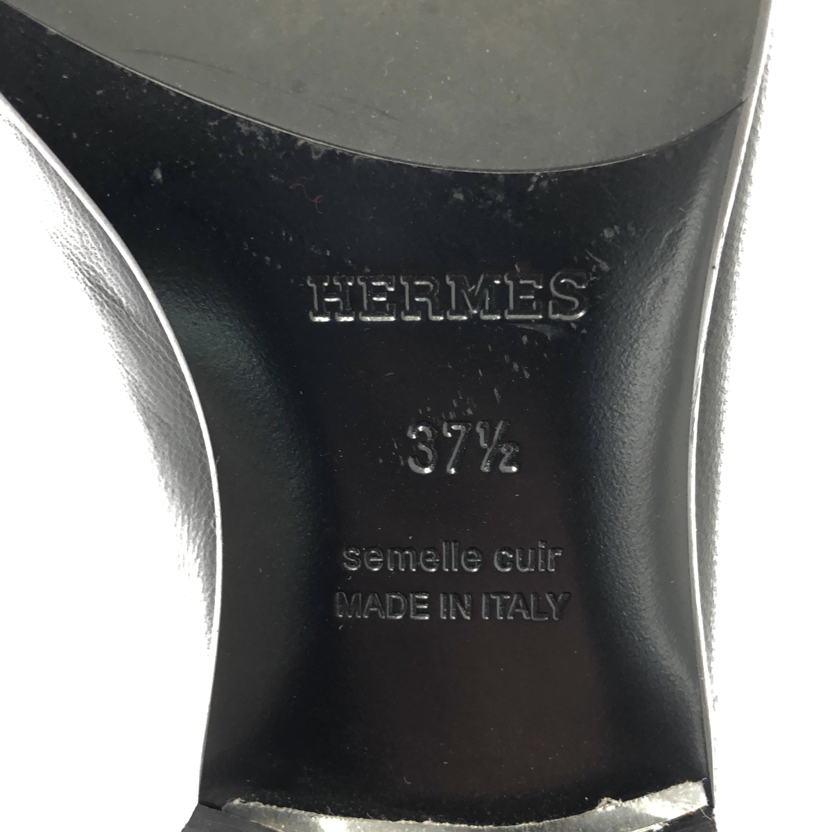 HERMES / エルメス モカシン パリ Hロゴ レザーローファー