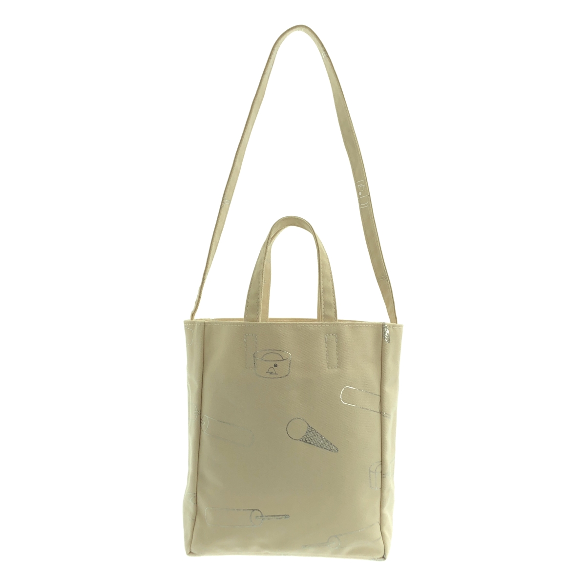 TEMBEA / テンベア アイスキャンディ 総柄プリント 2Way キャンバス ショルダー トートバッグ