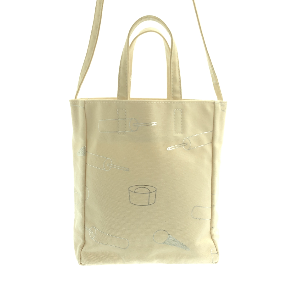 TEMBEA / テンベア アイスキャンディ 総柄プリント 2Way キャンバス ショルダー トートバッグ