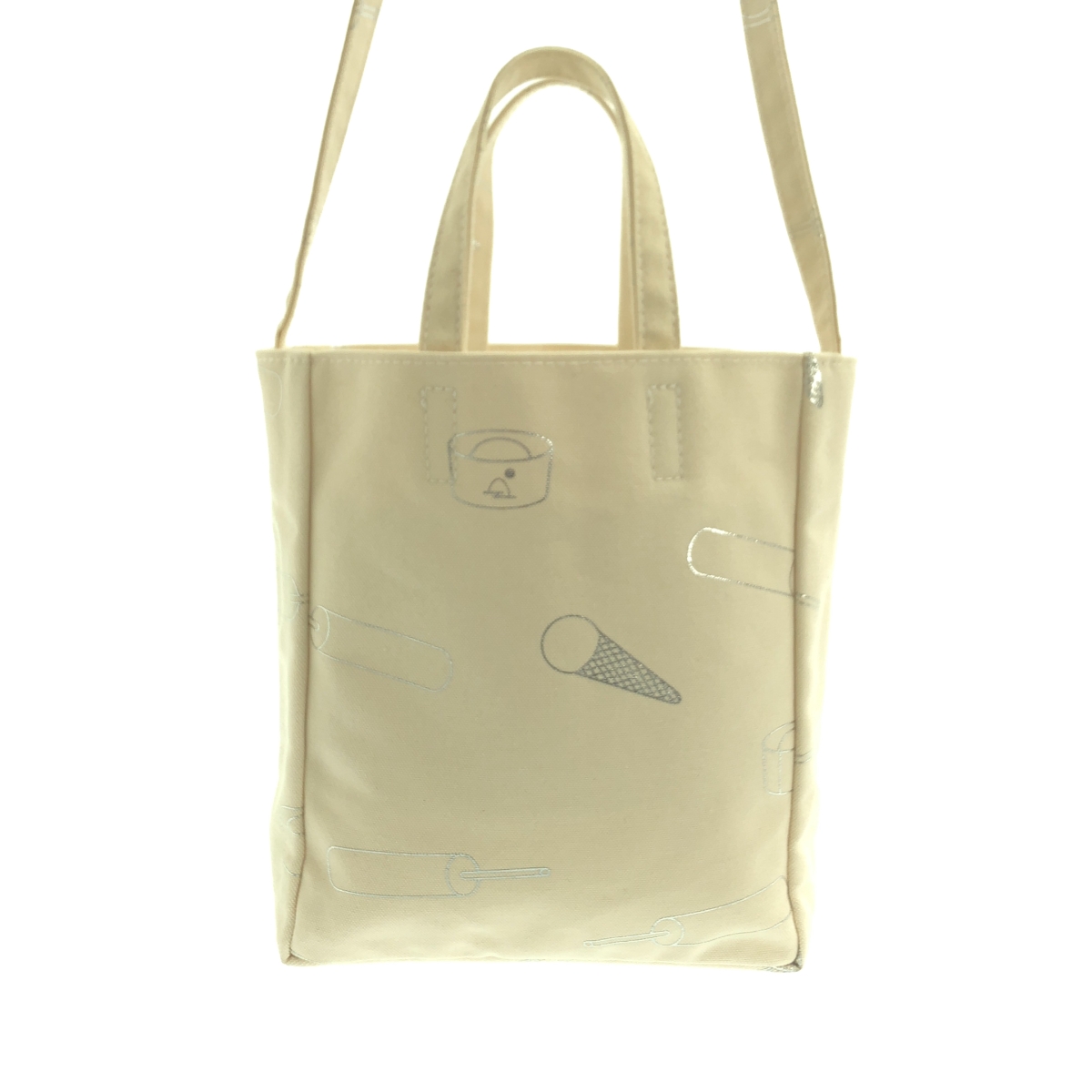 TEMBEA / テンベア アイスキャンディ 総柄プリント 2Way キャンバス ショルダー トートバッグ