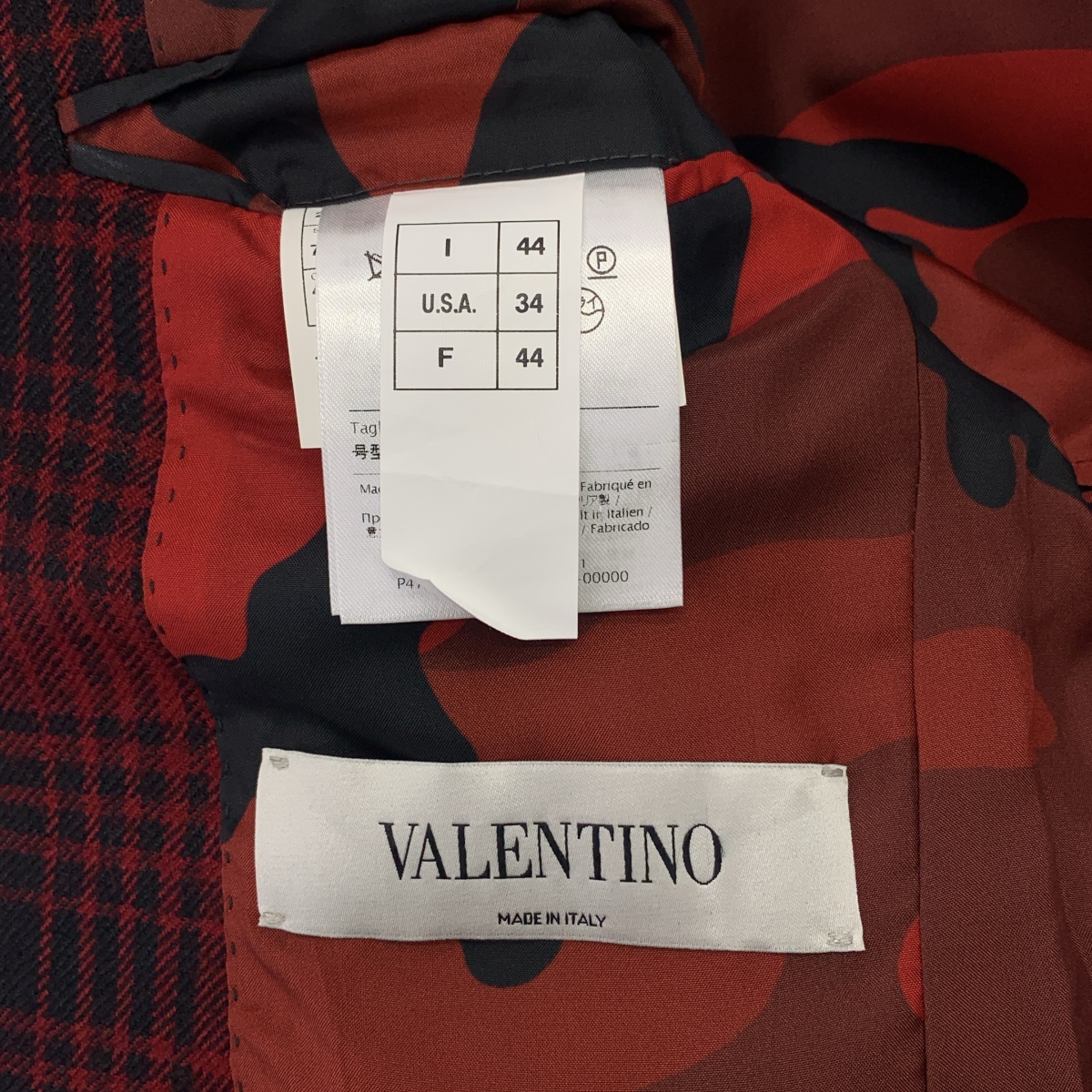 VALENTINO / ヴァレンティノ チェック テーラードジャケット