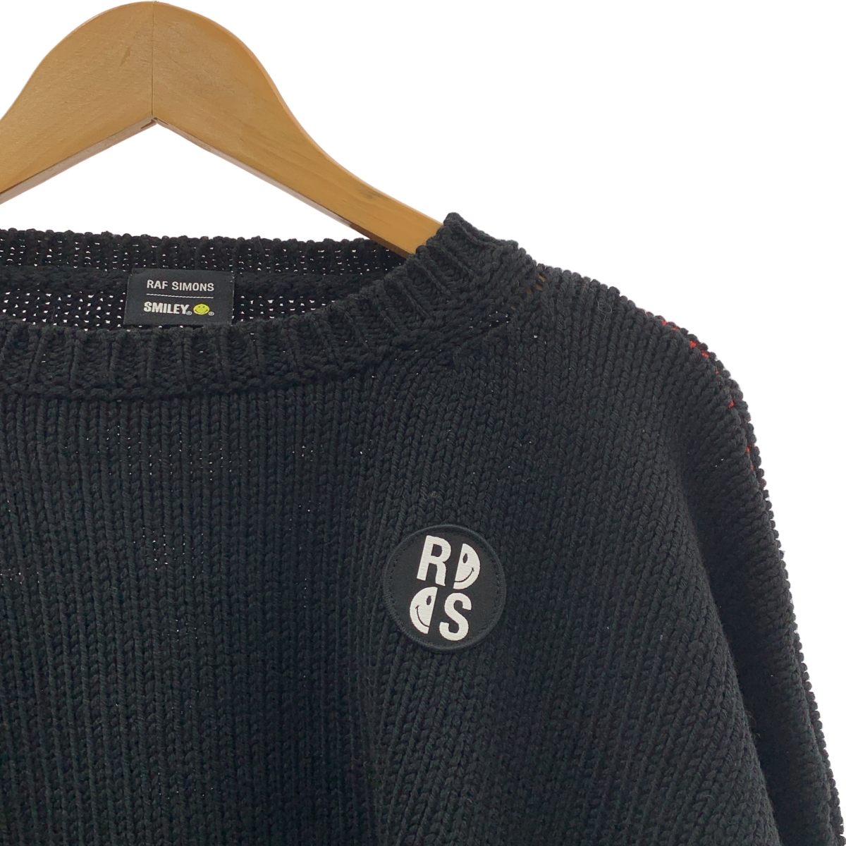 RAF SIMONS / ラフシモンズ Smiley Oversized Knit / スマイリー ロゴパッチ オーバーシルエット ニット セーター