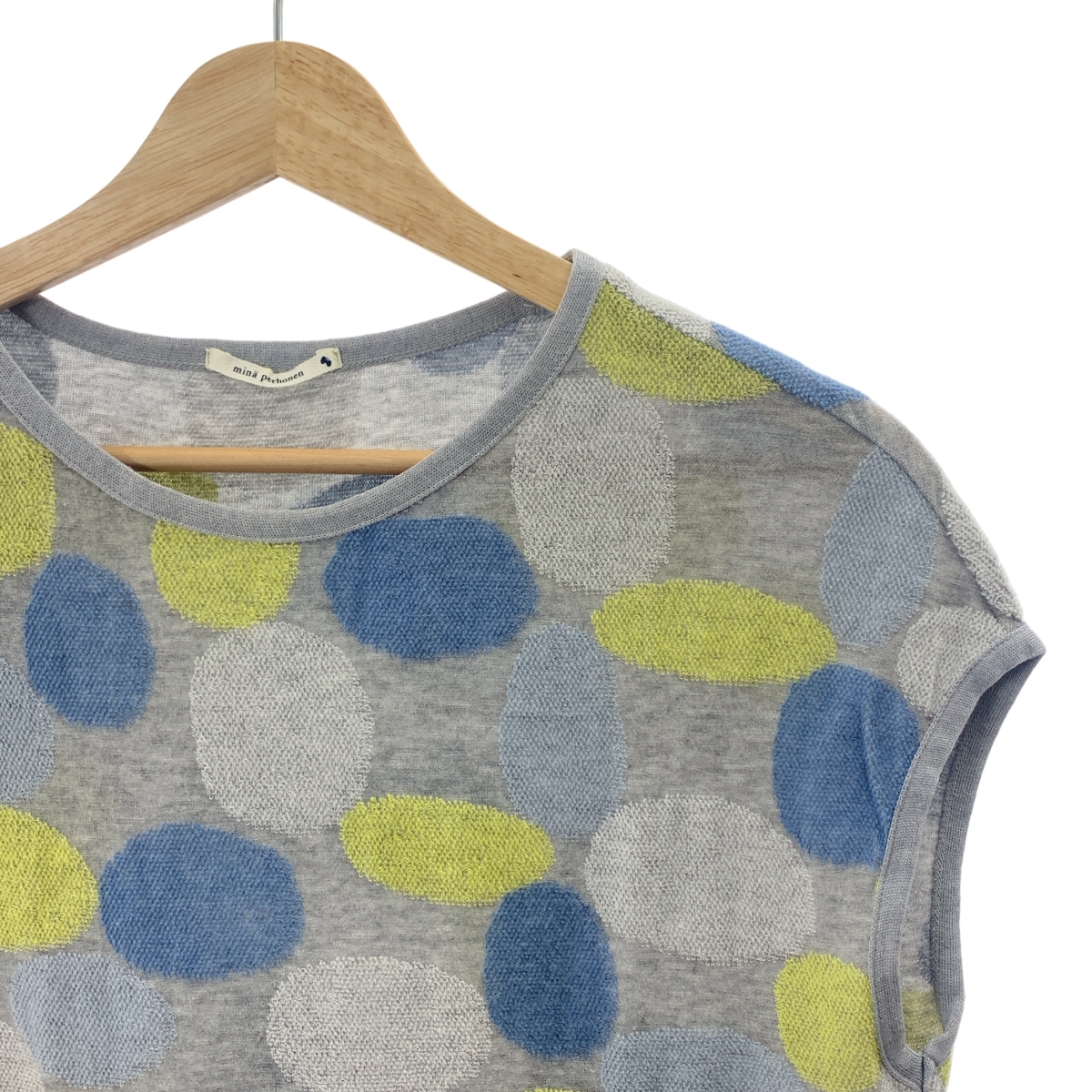 mina perhonen / ミナペルホネン river bed コットン 総柄 Tシャツ