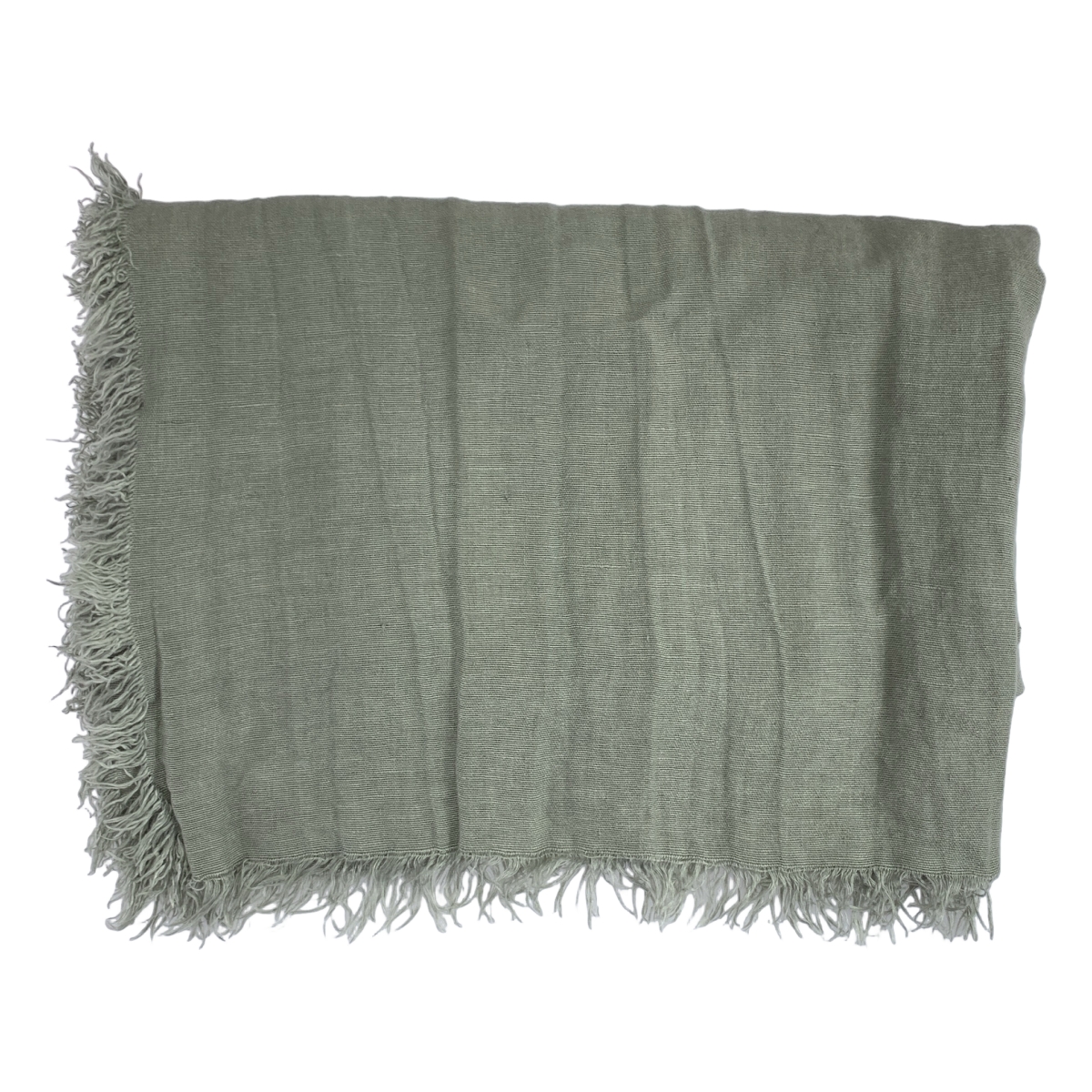 ASAUCE MELER / アソース メレ リネン フリンジ 大判 ストール