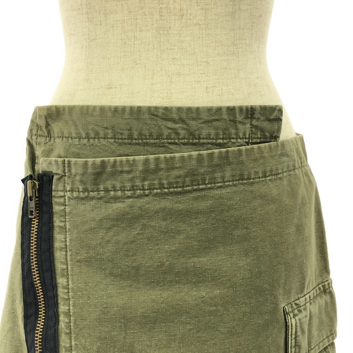 tricot COMME des GARCONS / トリココムデギャルソン コットン ミリタリー ジップスカート