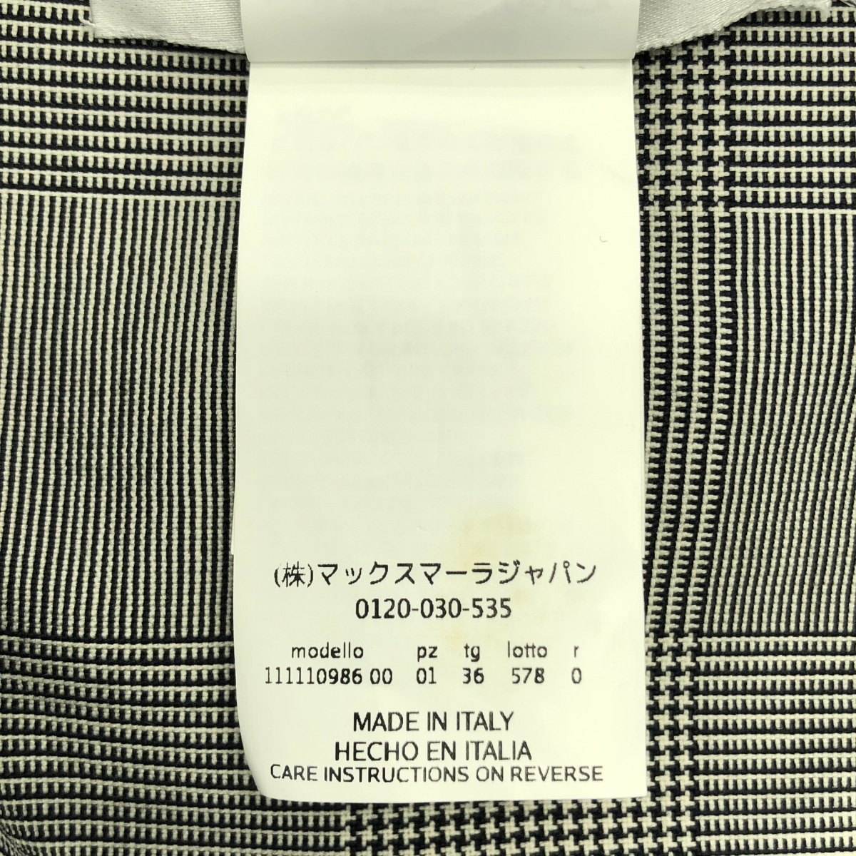 Max Mara / マックスマーラ グレンチェック ワンショルダー シャツ
