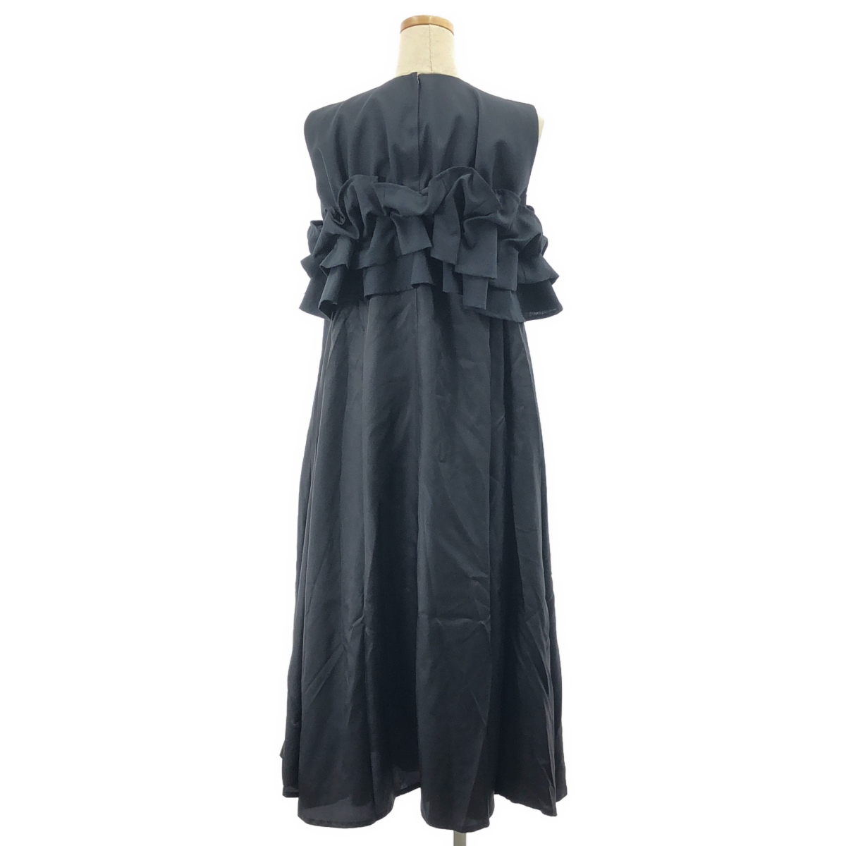 noir kei ninomiya / ノワールケイニノミヤ ウール×キュプラツイルワンピース