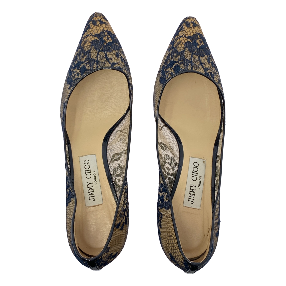 JIMMY CHOO / ジミーチュウ レース ポインテッドトゥ パンプス