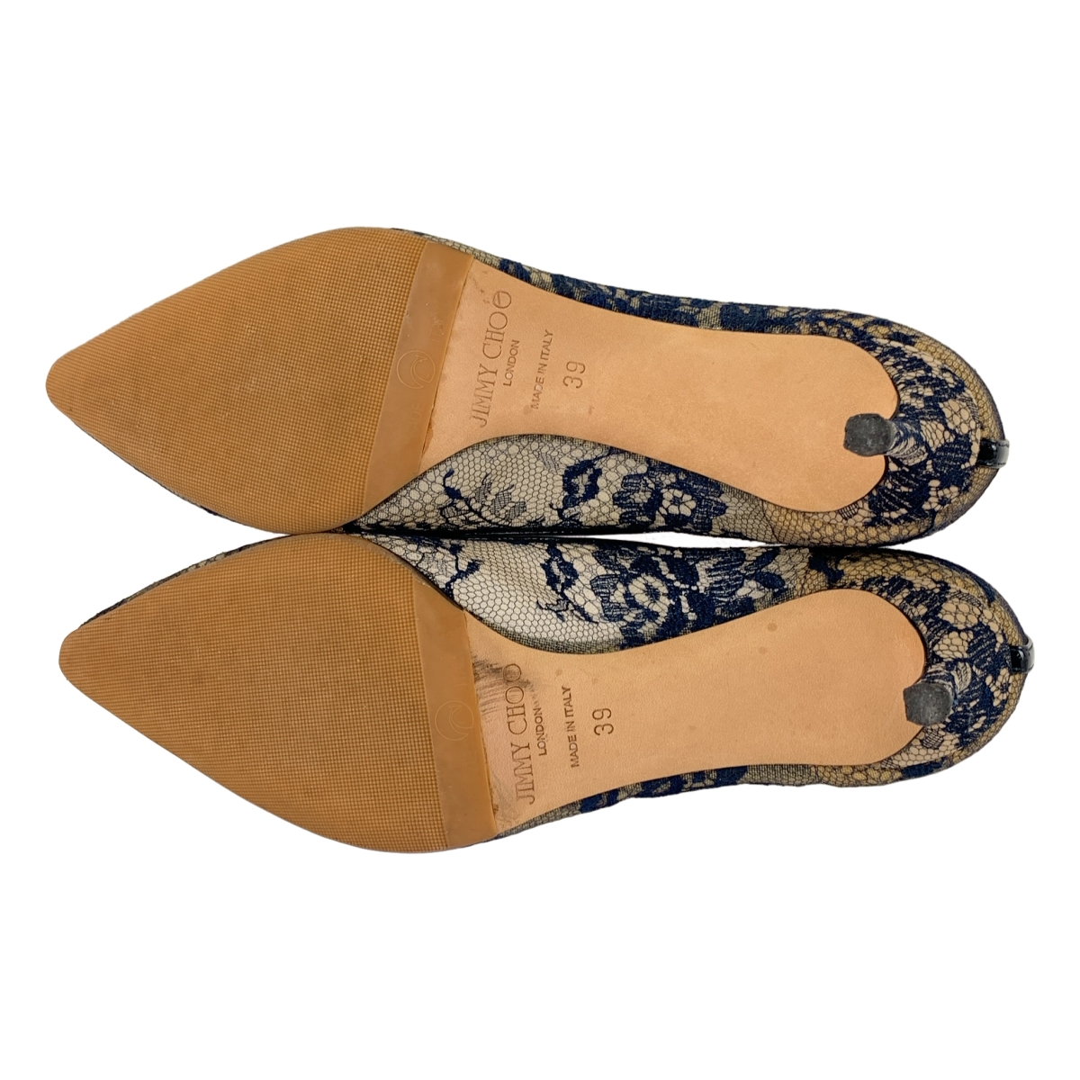 JIMMY CHOO / ジミーチュウ レース ポインテッドトゥ パンプス