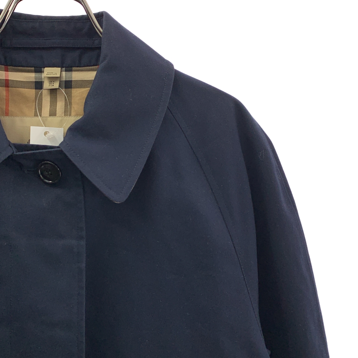 その他 コットンギャバジン 裏地ノバチェック ステンカラーコート
