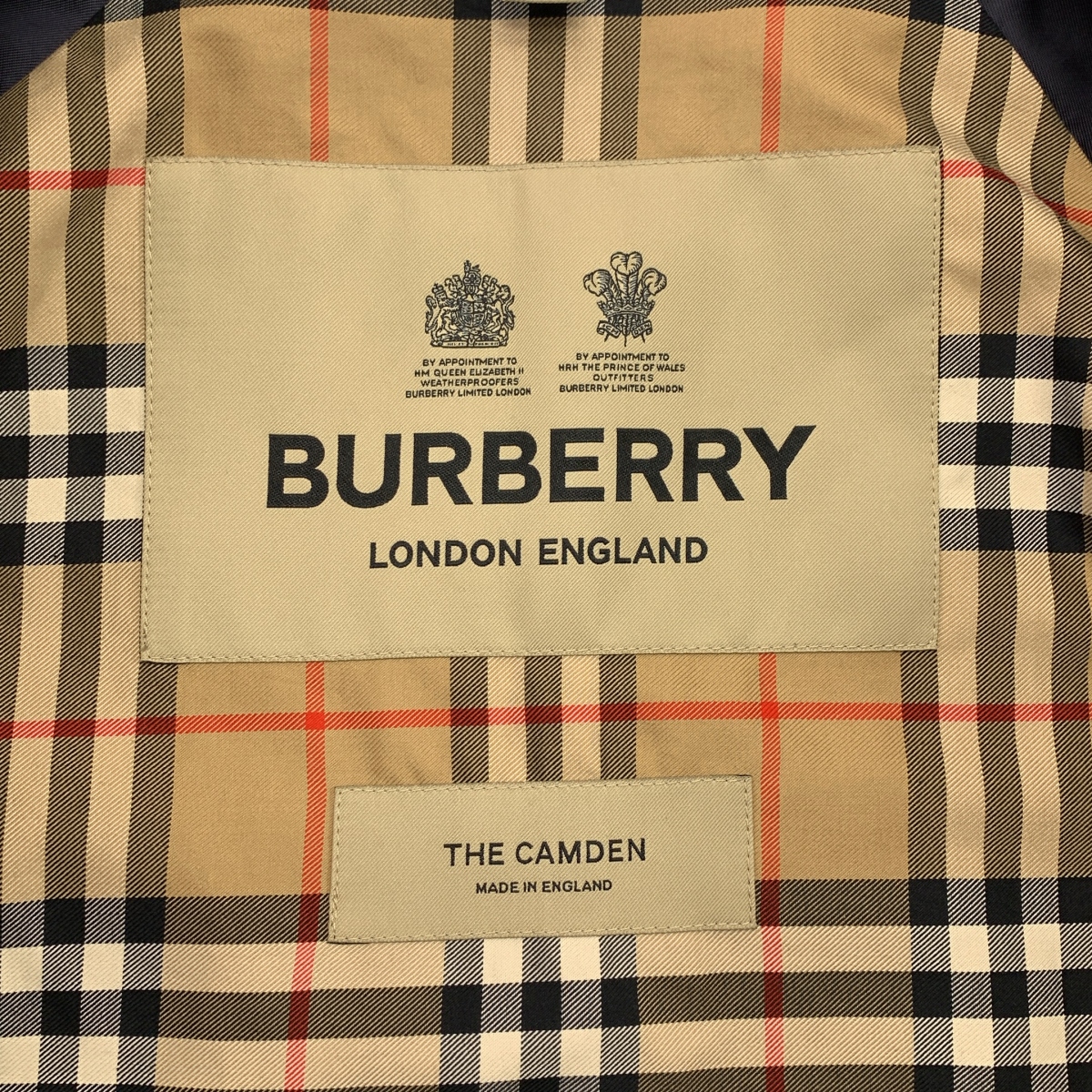 その他 コットンギャバジン 裏地ノバチェック ステンカラーコート