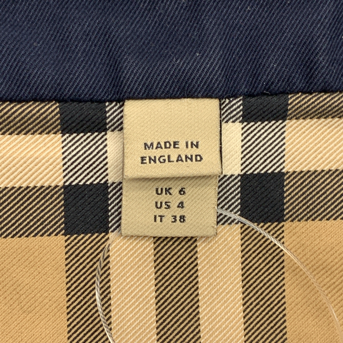 その他 コットンギャバジン 裏地ノバチェック ステンカラーコート