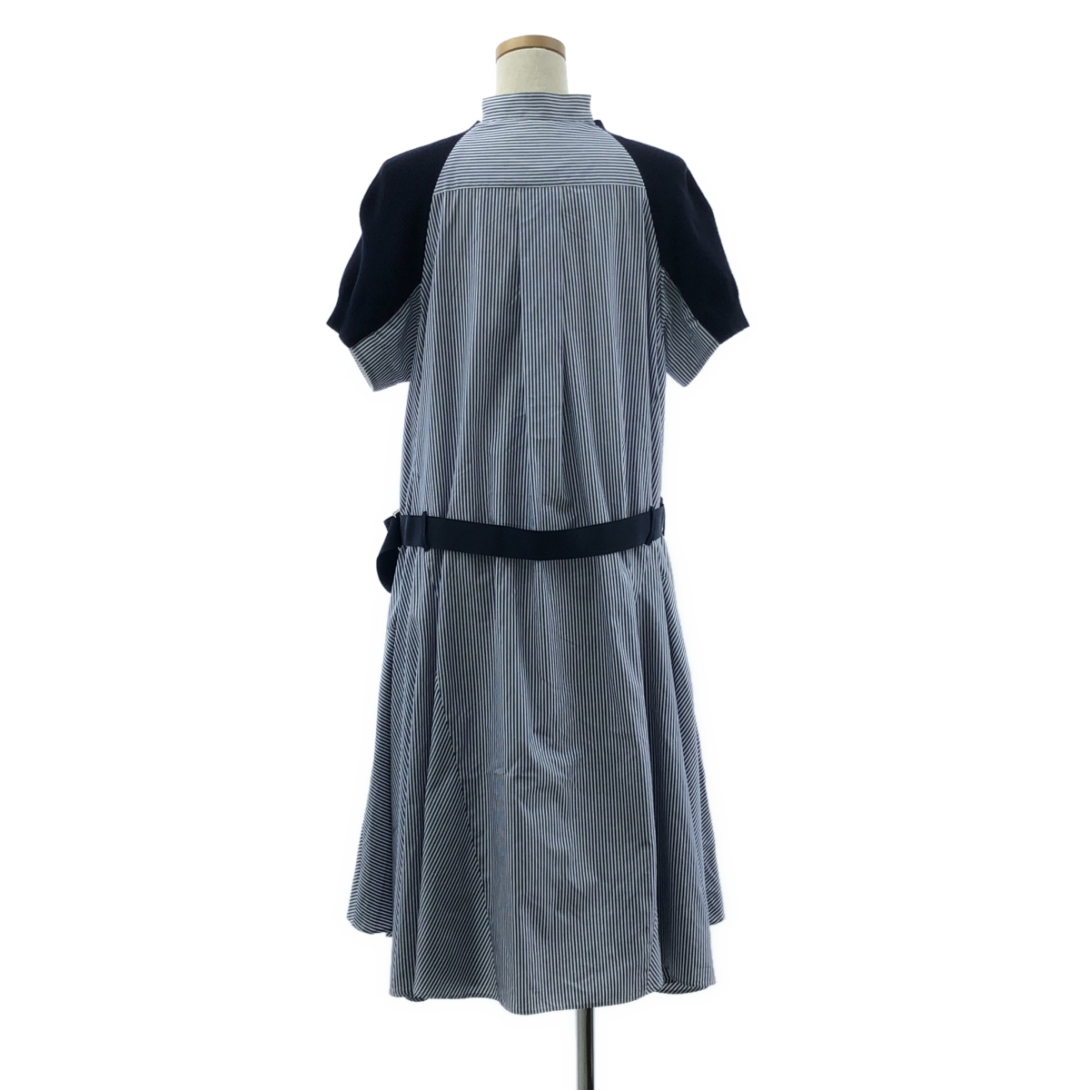 sacai / サカイ Cotton Knit Dress ストライプ ニット ロング シャツ ワンピース
