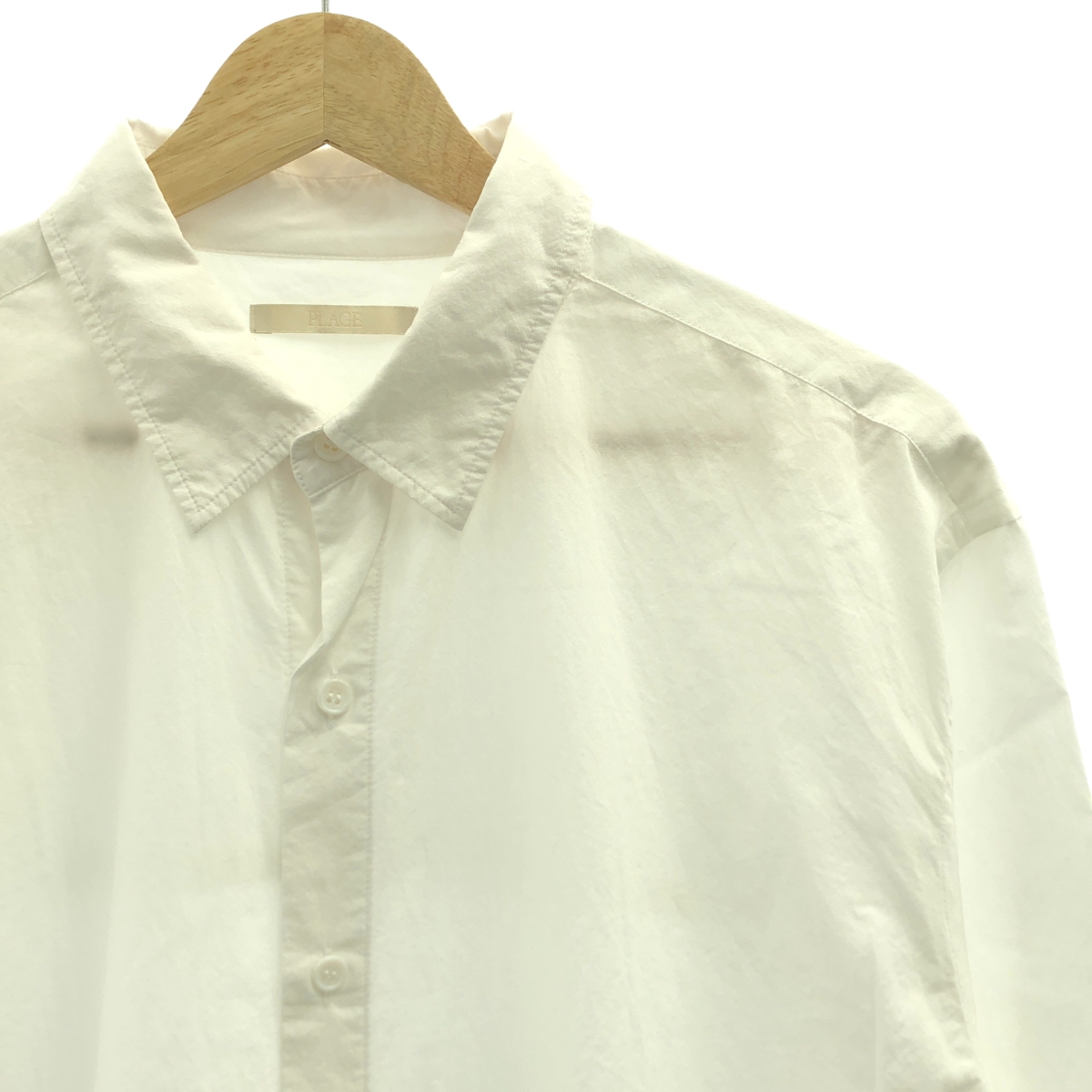 Plage / プラージュ Washer Long コットン ロング シャツ