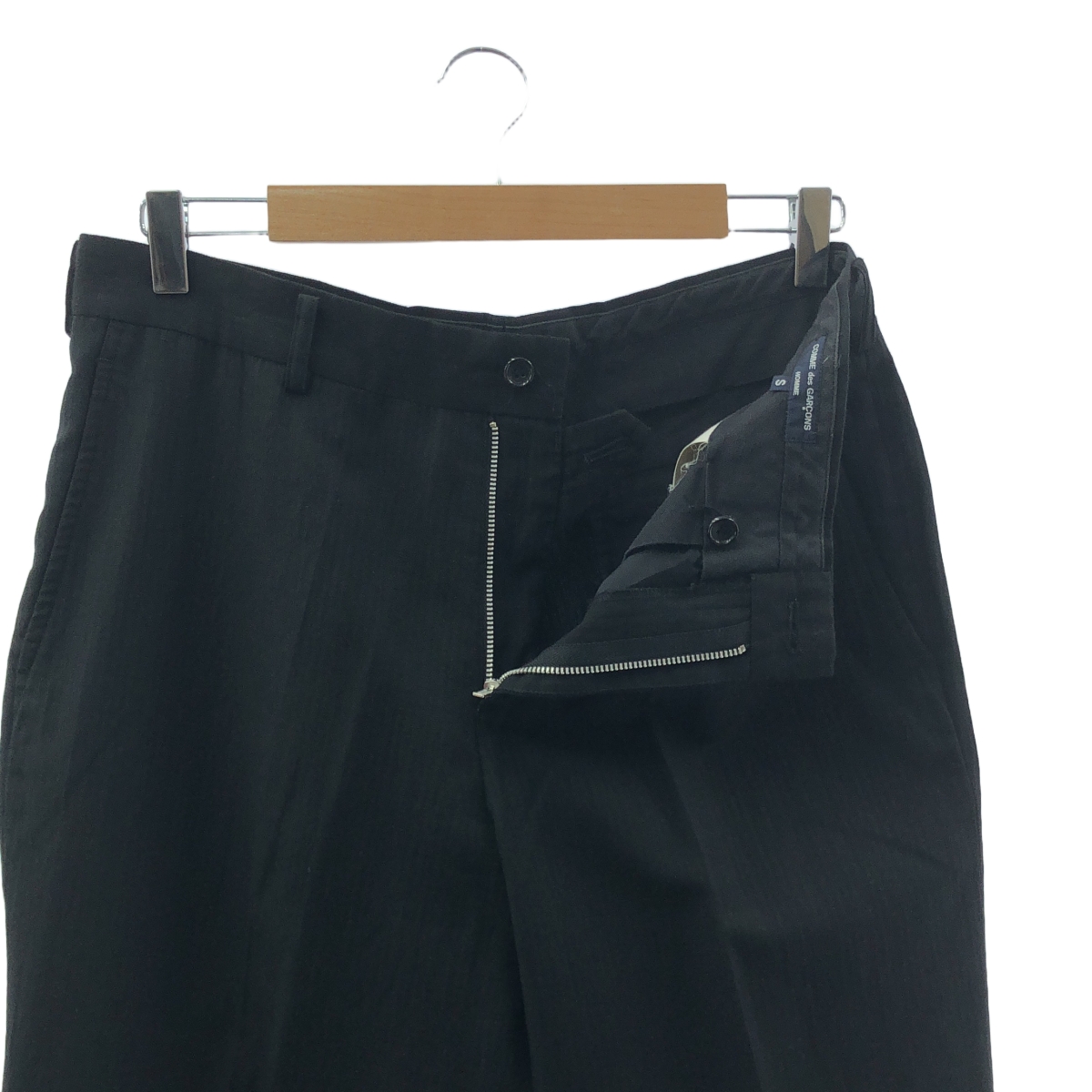 COMME des GARCONS HOMME / コムデギャルソンオム ウール リネン ヘリンボーン スラックス パンツ