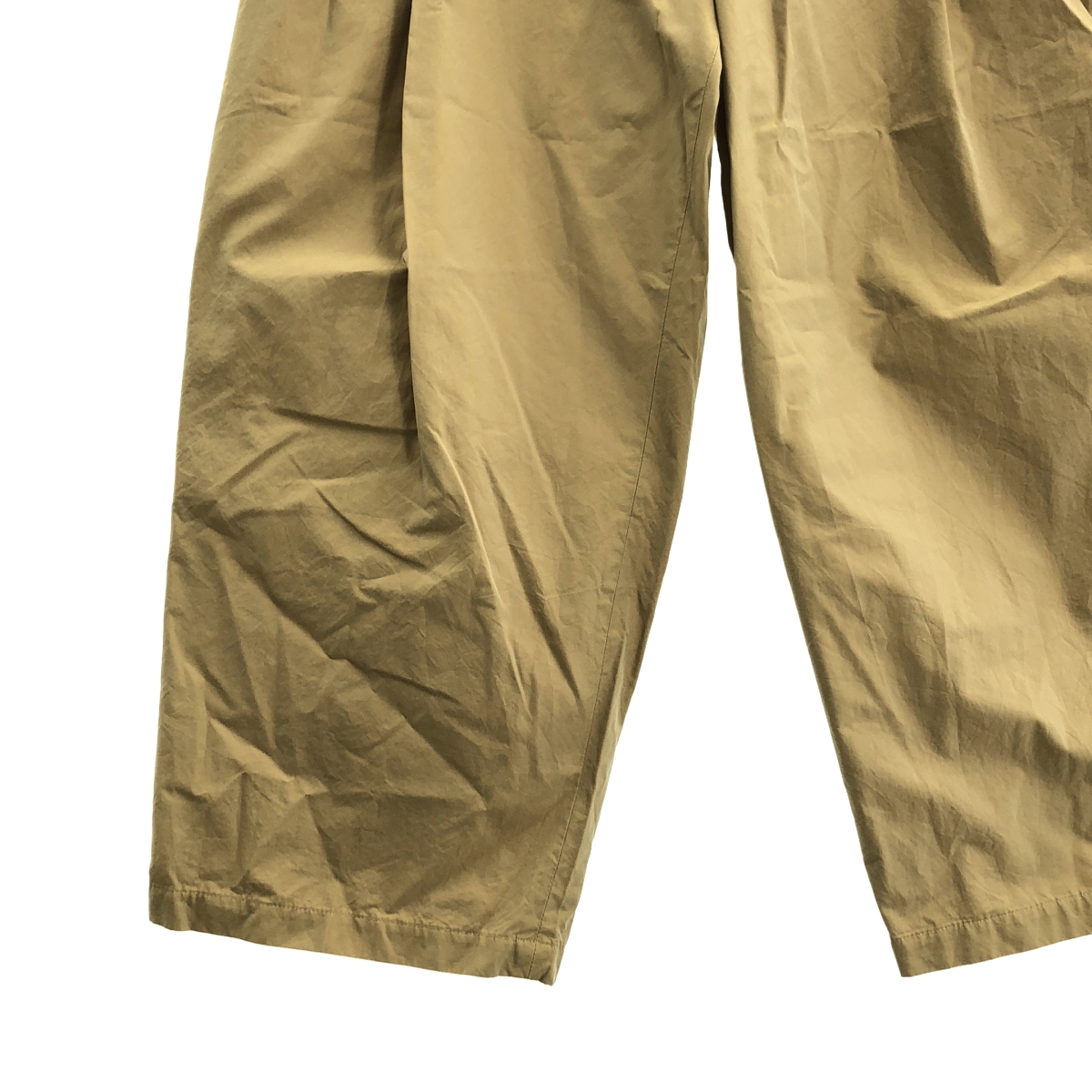 TOMORROWLAND / トゥモローランド コットン シャンブレー 1プリーツ ワイドパンツ