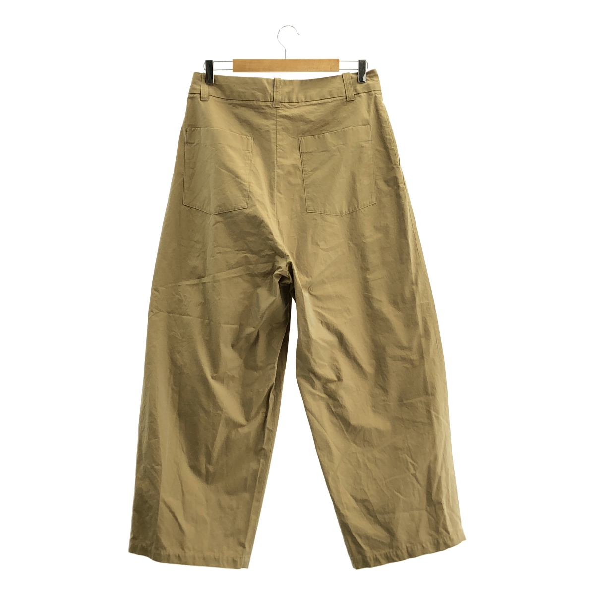 TOMORROWLAND / トゥモローランド コットン シャンブレー 1プリーツ ワイドパンツ