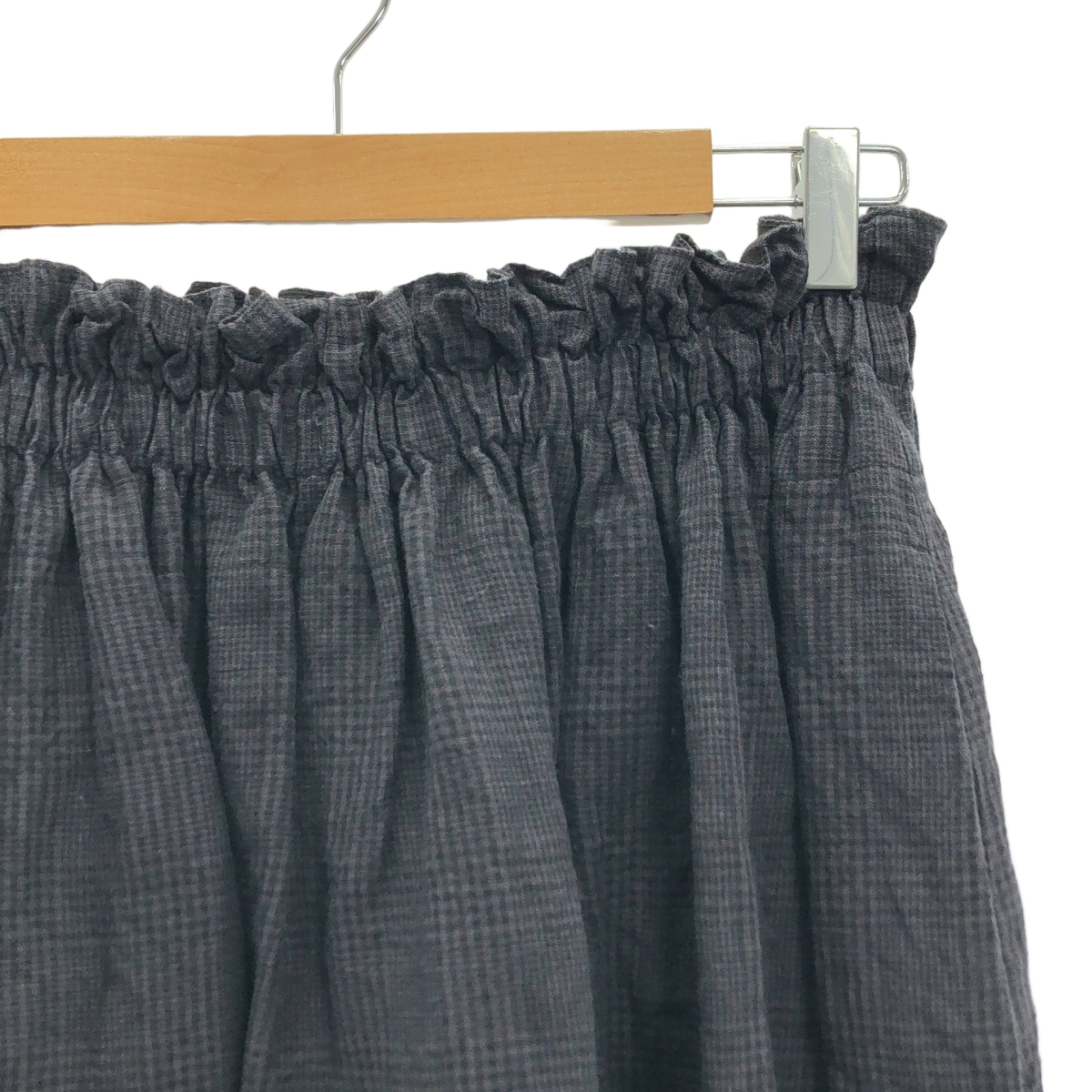 nest robe / ネストローブ リネン グレンチェック イージー スカート