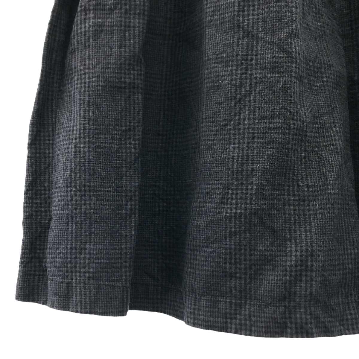 nest robe / ネストローブ リネン グレンチェック イージー スカート