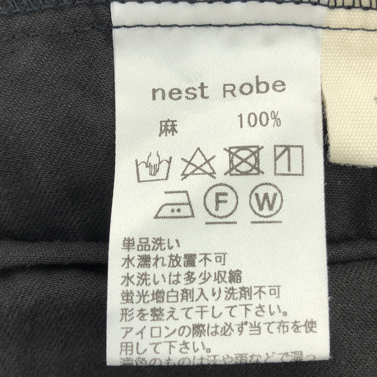 nest robe / ネストローブ リネン グレンチェック イージー スカート