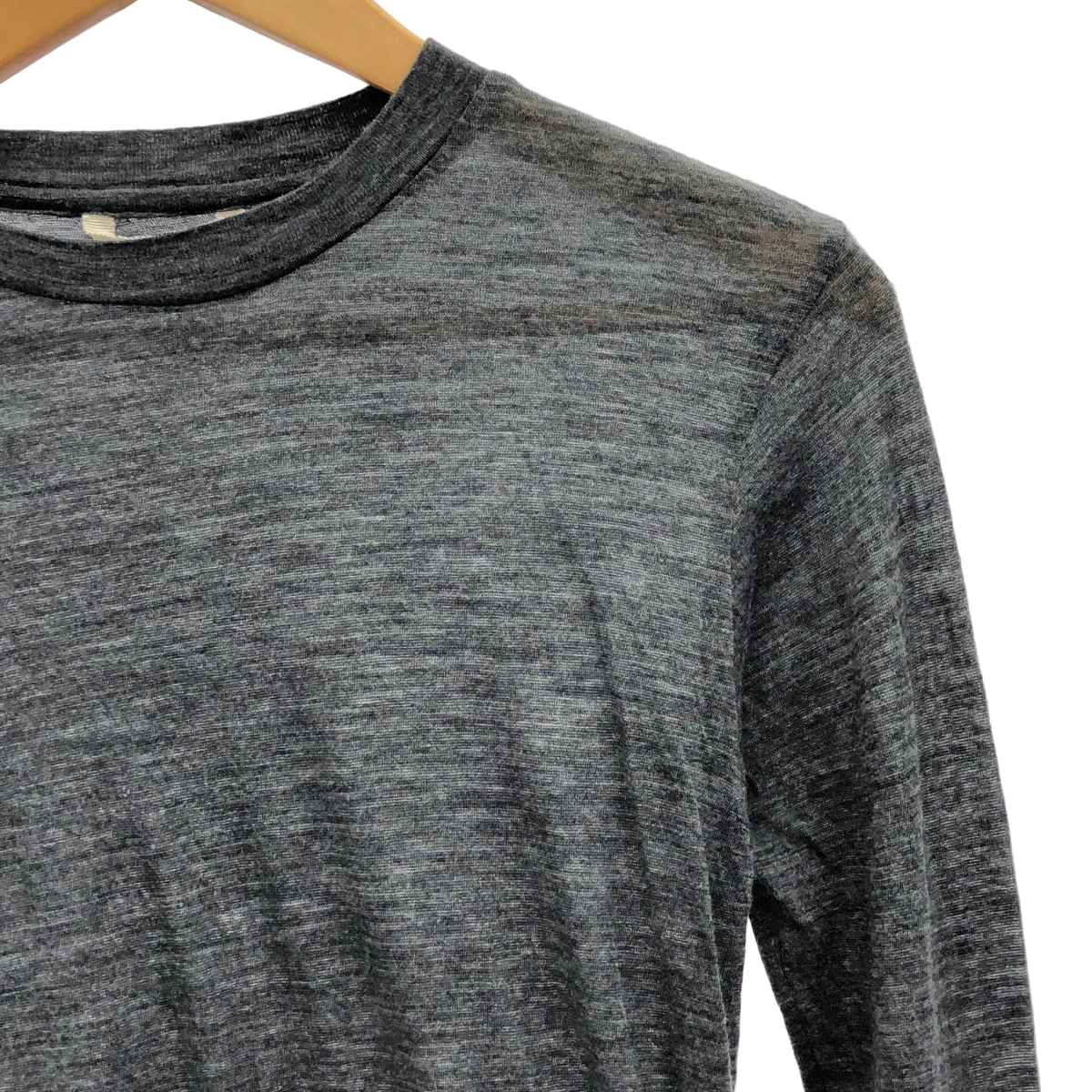 AURALEE / オーラリー SUPER SOFT WOOL SHEER L/S TEE / クルーネック ニット カットソー