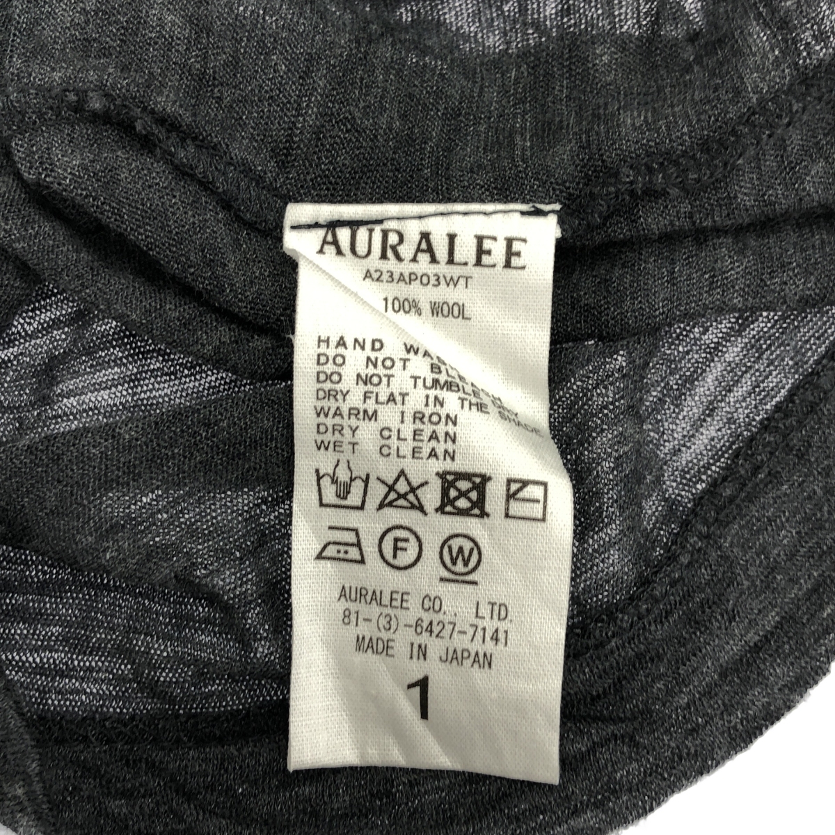 AURALEE / オーラリー SUPER SOFT WOOL SHEER L/S TEE / クルーネック ニット カットソー