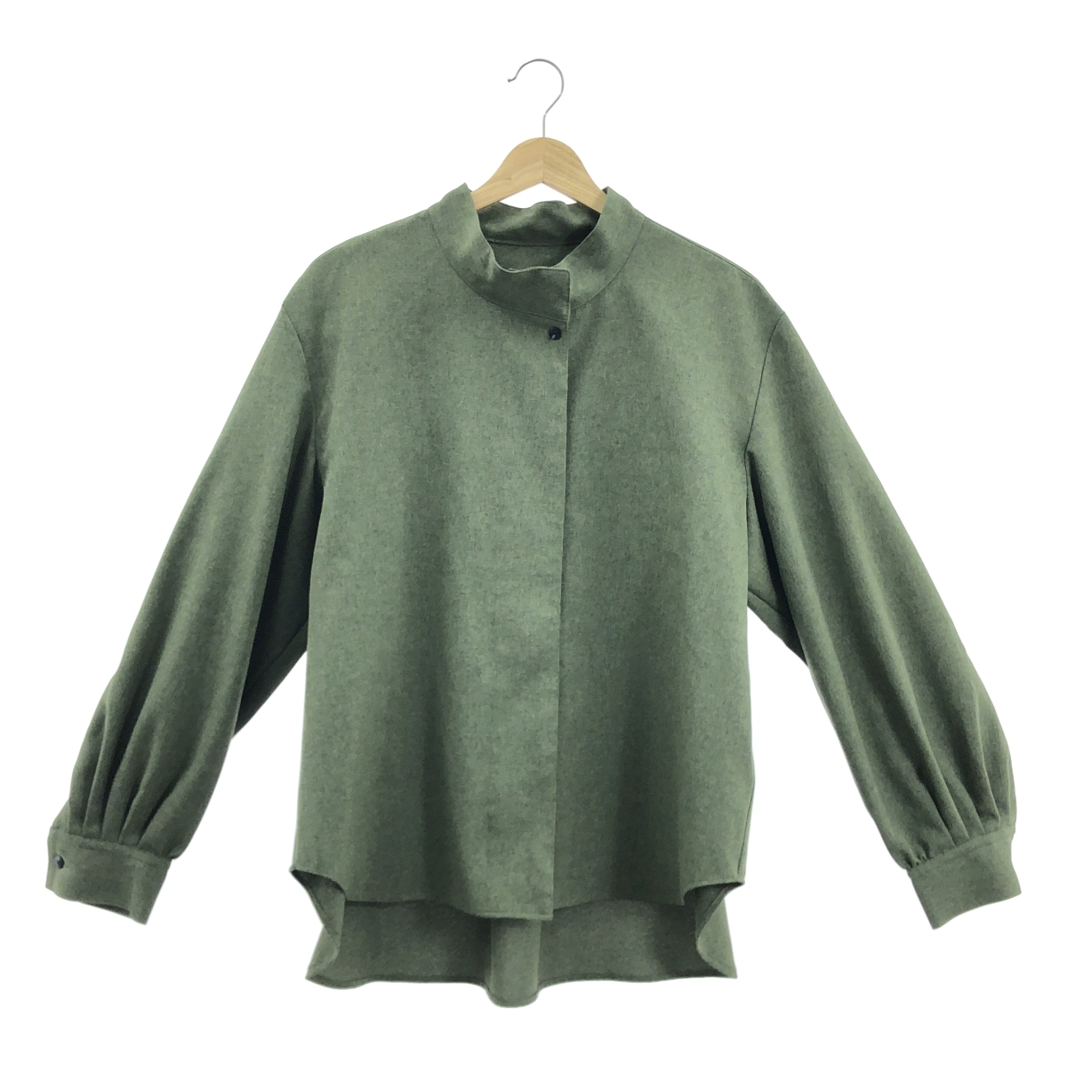 open collar herringbone one piece / オープンカラー
