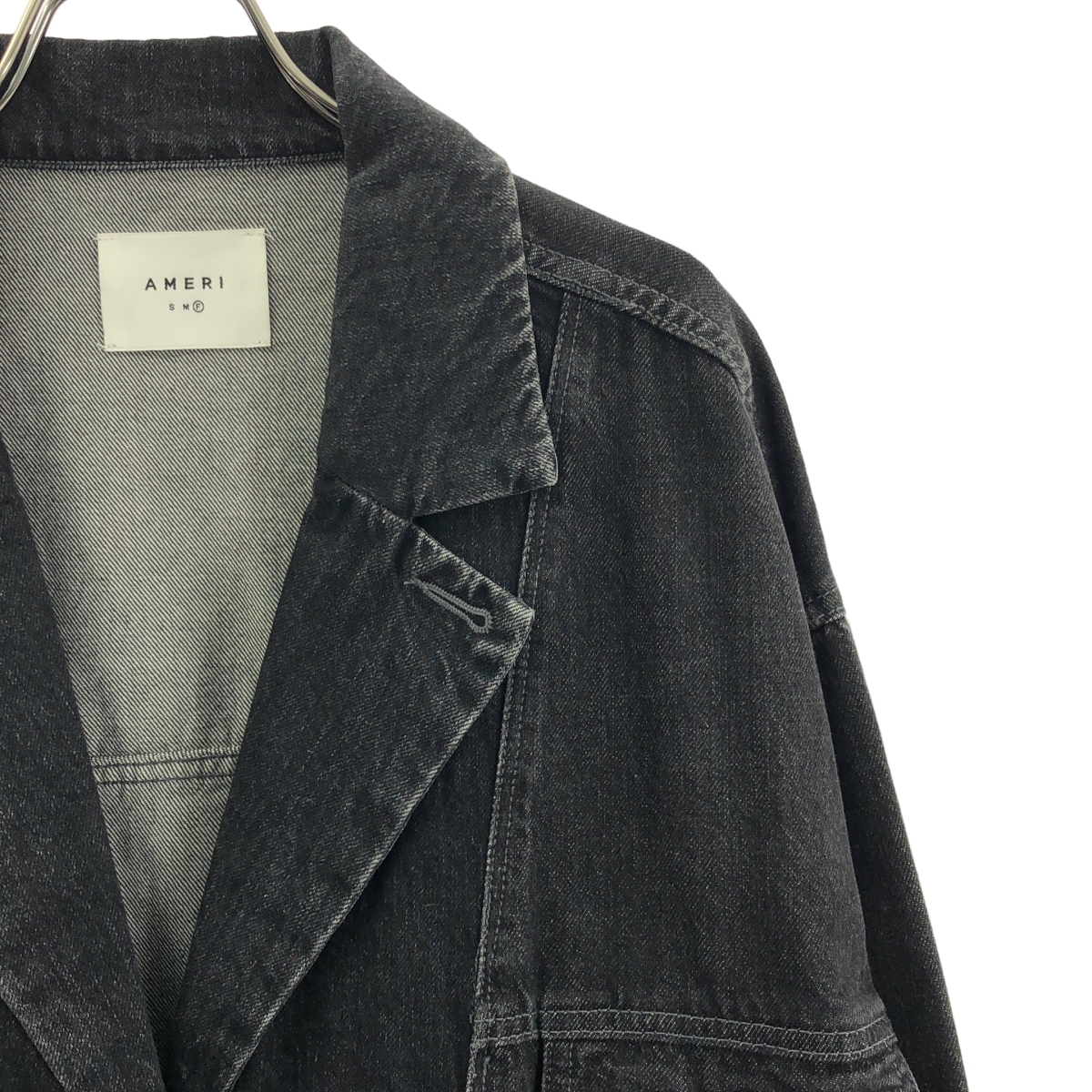 AMERI / アメリ FAKE LAYERED DENIM LONG COAT フェイクレイヤード デニム ロングコート