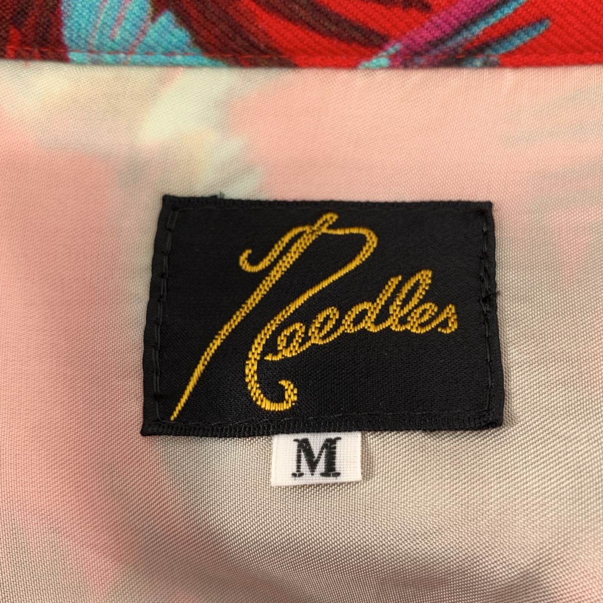 Needles / ニードルス Cut-Off Bottom One-up Shirt Wool Twill Shirt カットオフ 総柄 オープンカラーシャツ