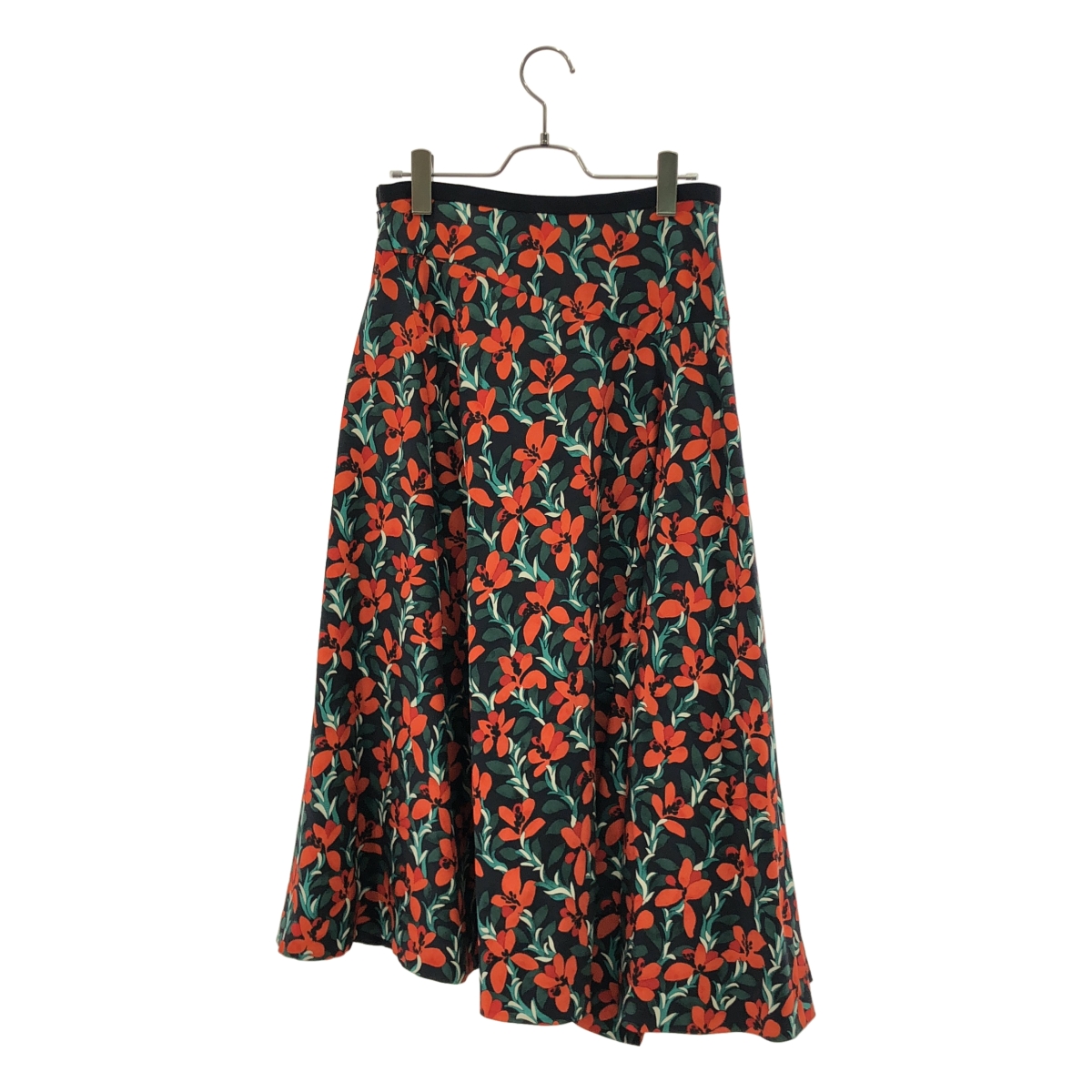 Drawer / ドゥロワー フラワープリント フレアスカート