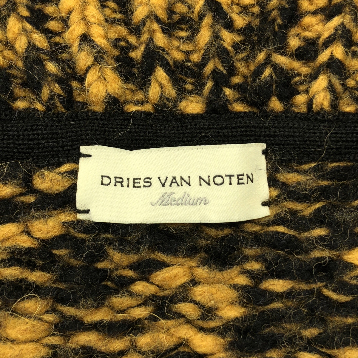 DRIES VAN NOTEN / ドリスヴァンノッテン アルパカ混 メランジ ニット カーディガン