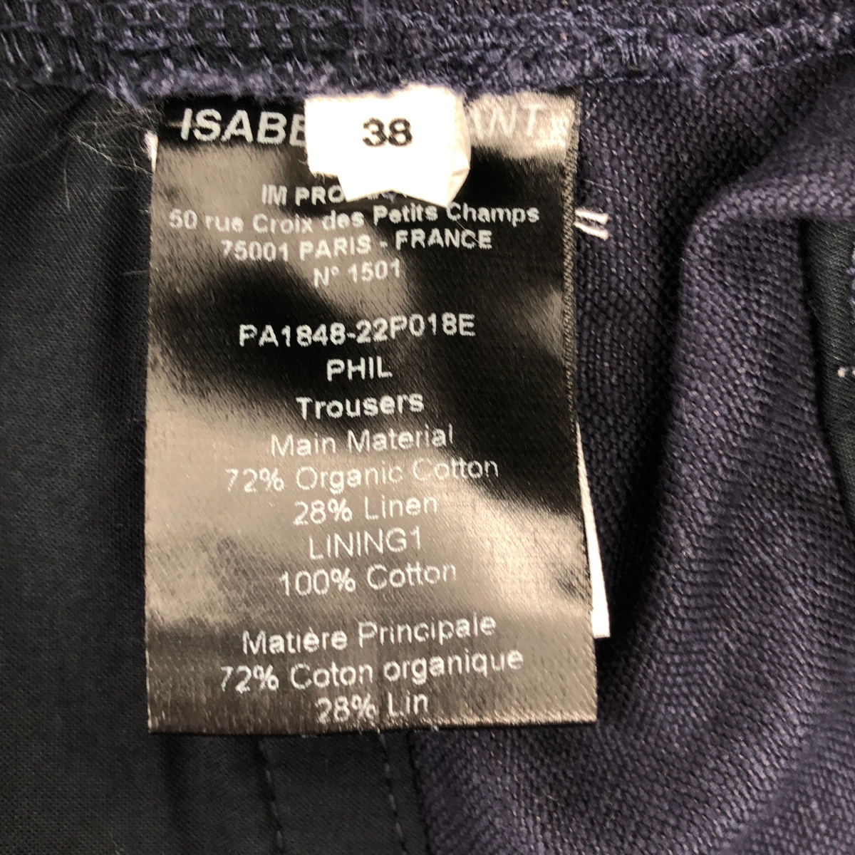 ISABEL MARANT ETOILE / イザベルマランエトワール Phil Pants コットン テーパードパンツ