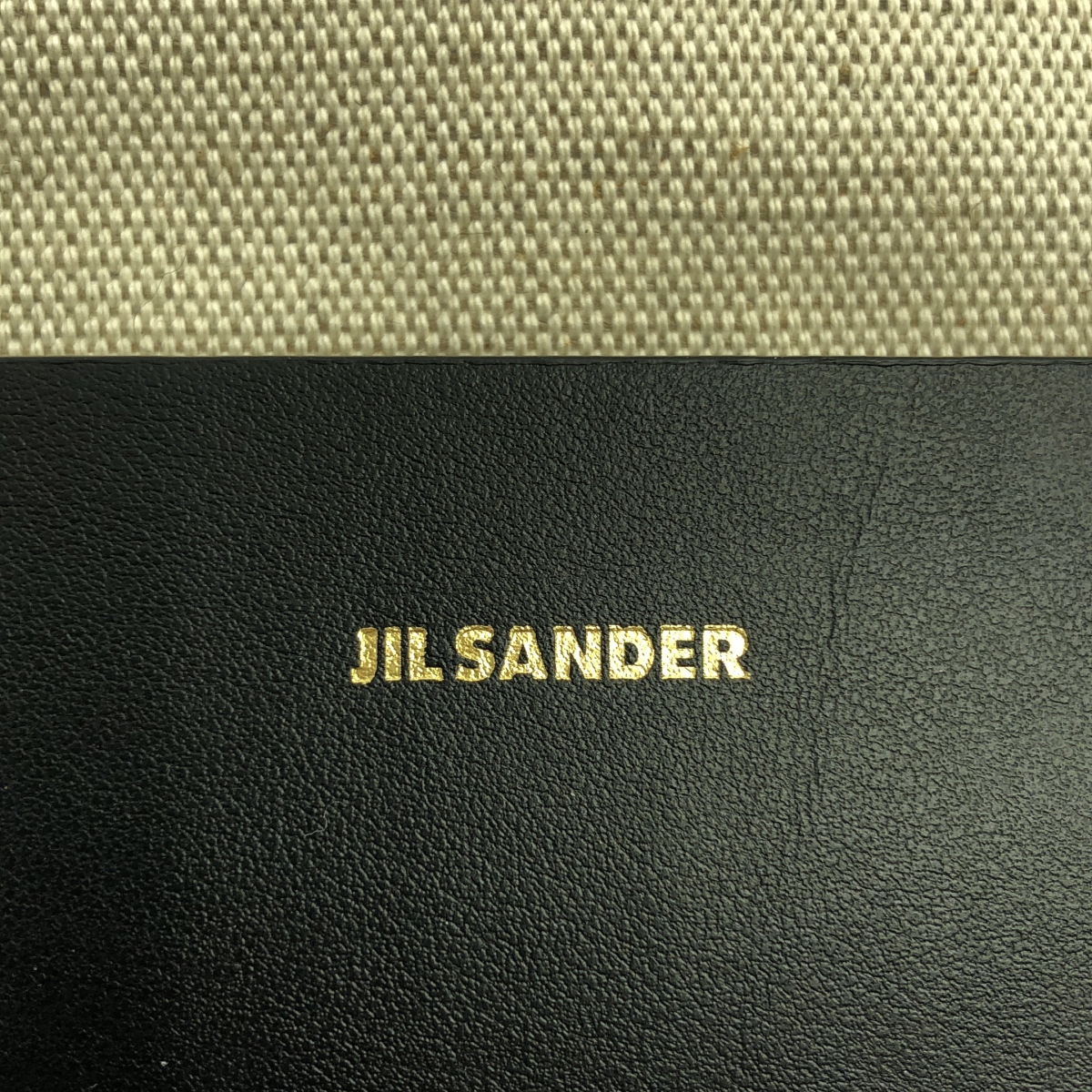 JIL SANDER / ジルサンダー WONDER SQUARE MEDIUM キャンバス レザー 2way ショルダー バッグ