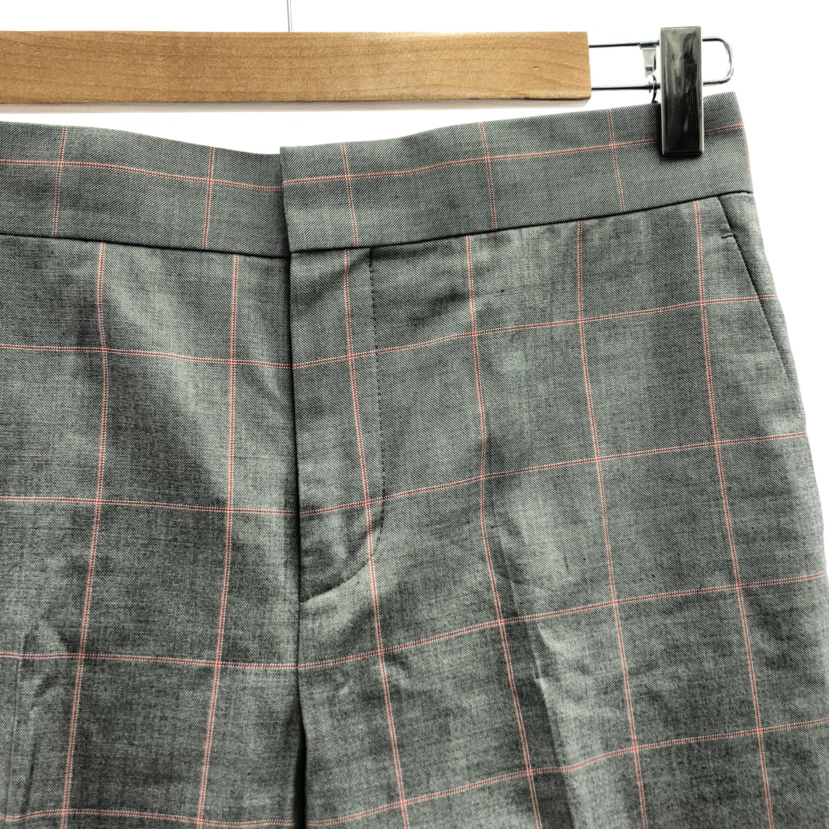 Drawer / ドゥロワー チェック ロールアップ パンツ