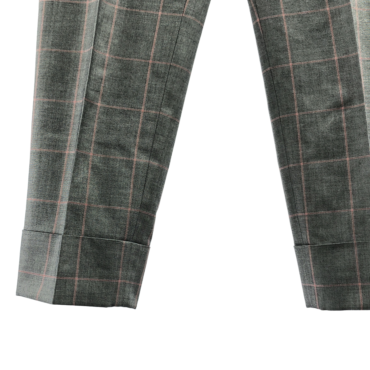 Drawer / ドゥロワー チェック ロールアップ パンツ