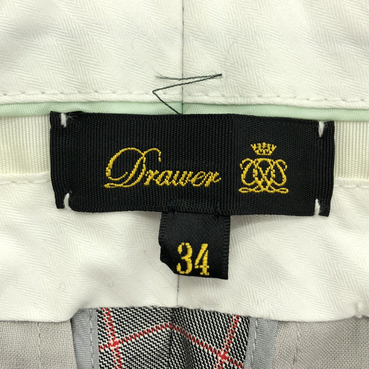 Drawer / ドゥロワー チェック ロールアップ パンツ