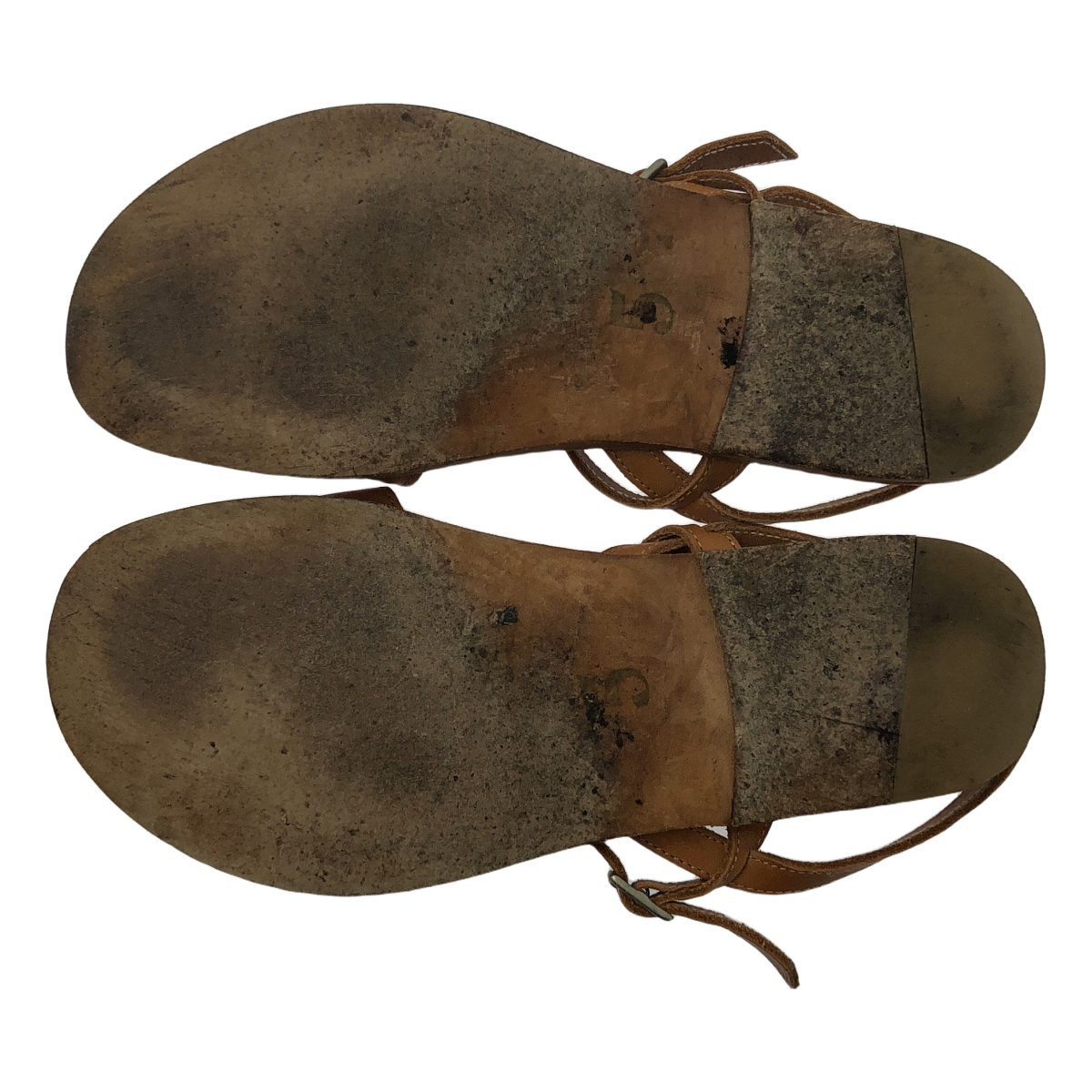 Honor gathering / オナーギャザリング バケッタレザーサンダル