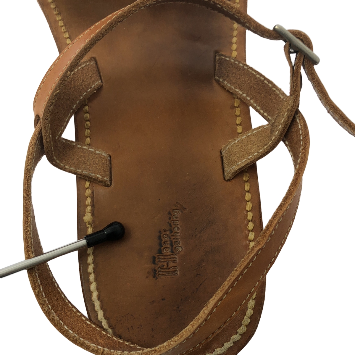 Honor gathering / オナーギャザリング バケッタレザーサンダル